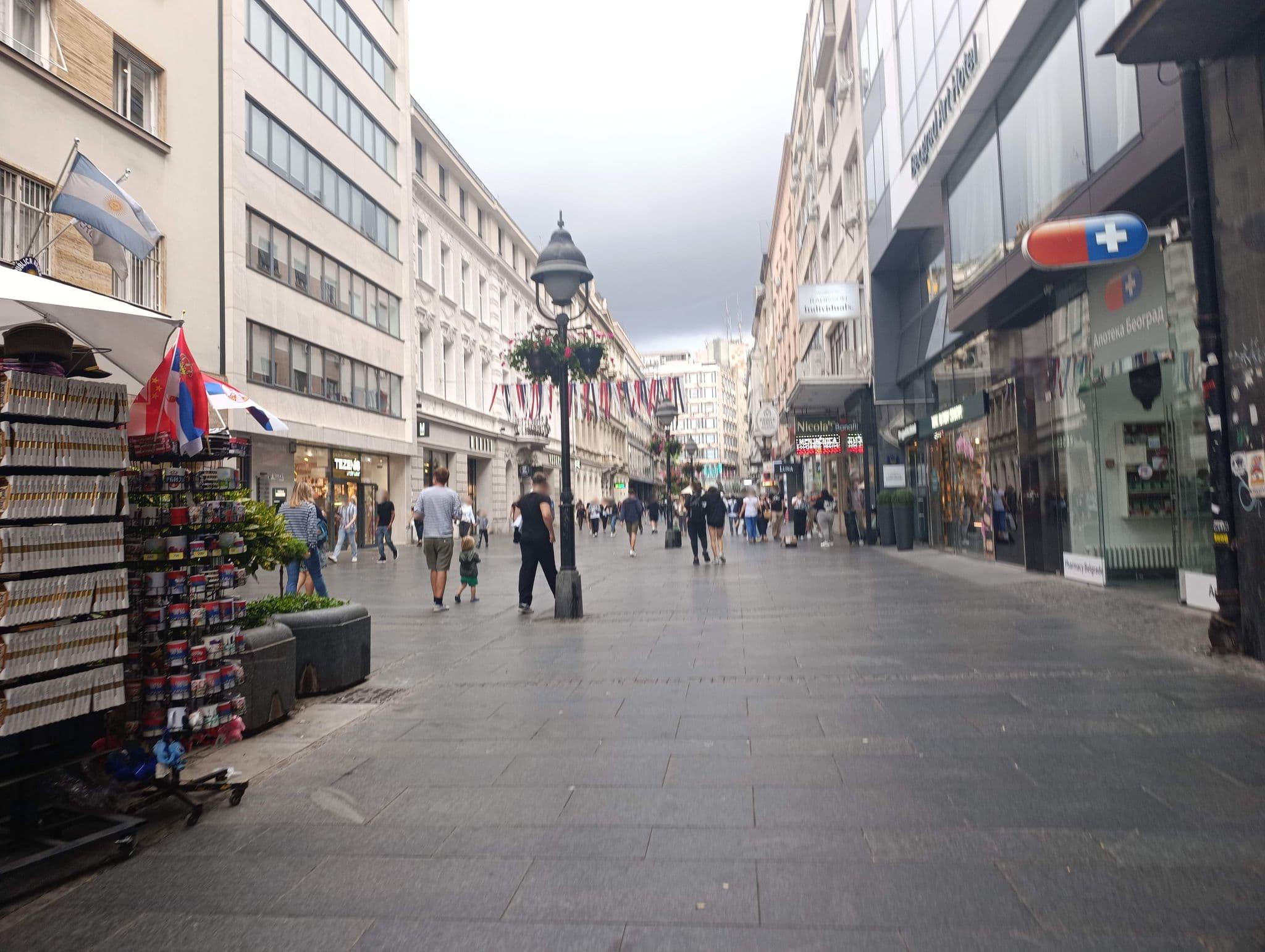 Street view near Belgrade Art Hotel, Belgrade