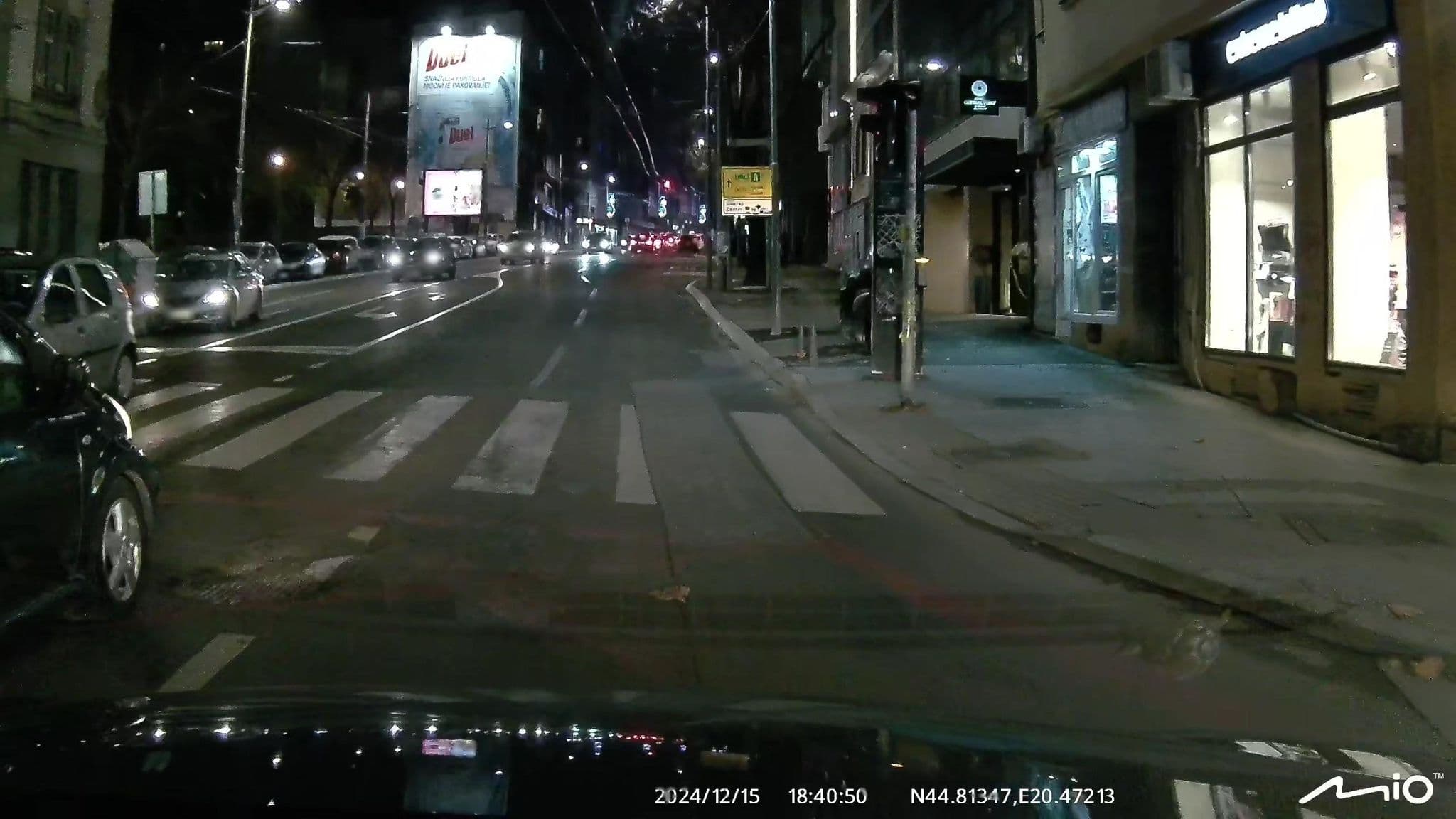 Street view near Central Point Hotel, Belgrade