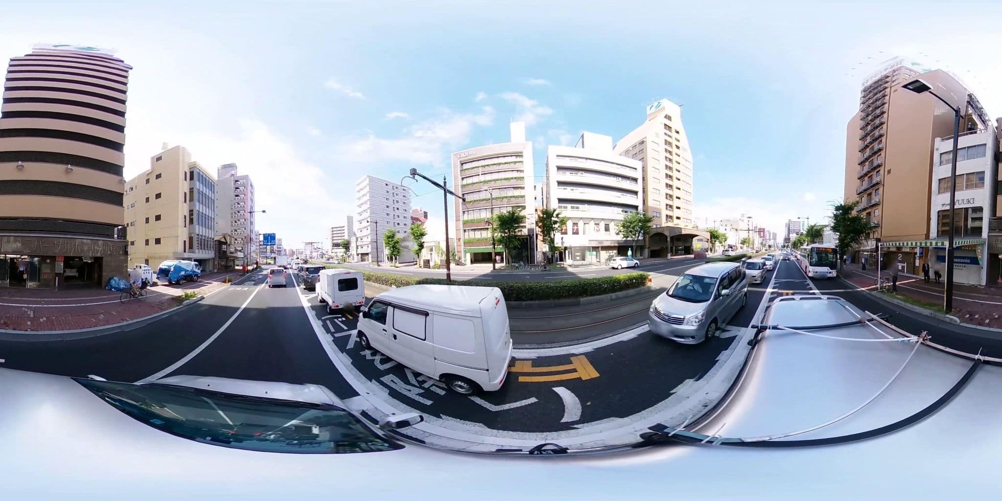 Street view near 岡山ユニバーサルホテル第二別館, Okayama — © potaro67v (CC BY-SA · Mapillary)
