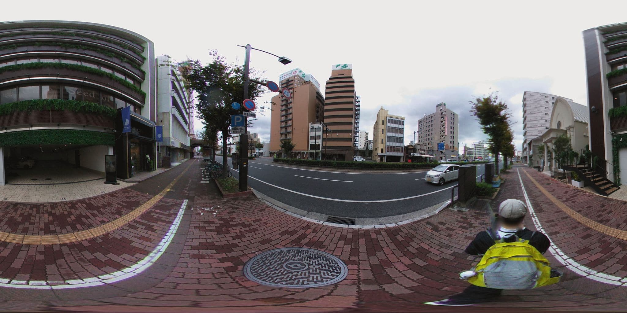 Street view near 岡山ユニバーサルホテル別館, Okayama — © mura (CC BY-SA · Mapillary)