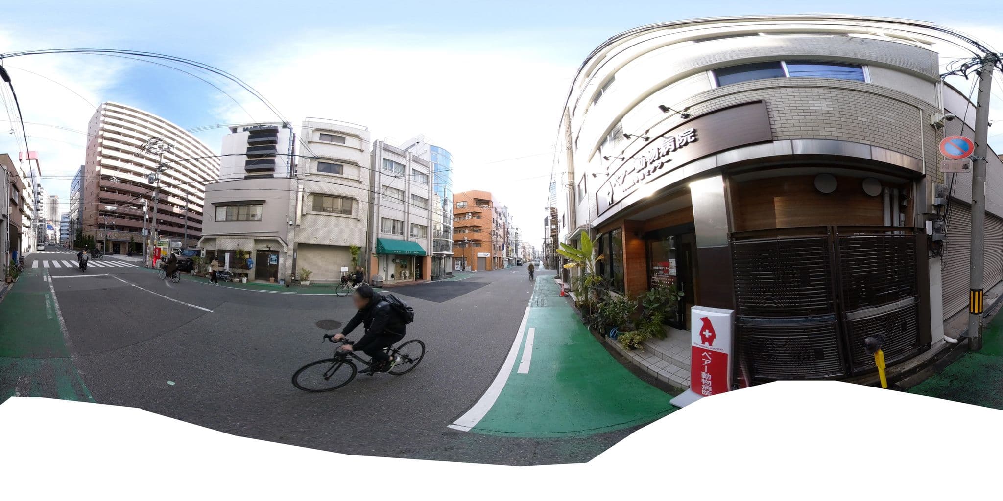 Street view near ホテルWBFなんば元町, Tsumori — © okadatsuneo (CC BY-SA · Mapillary)