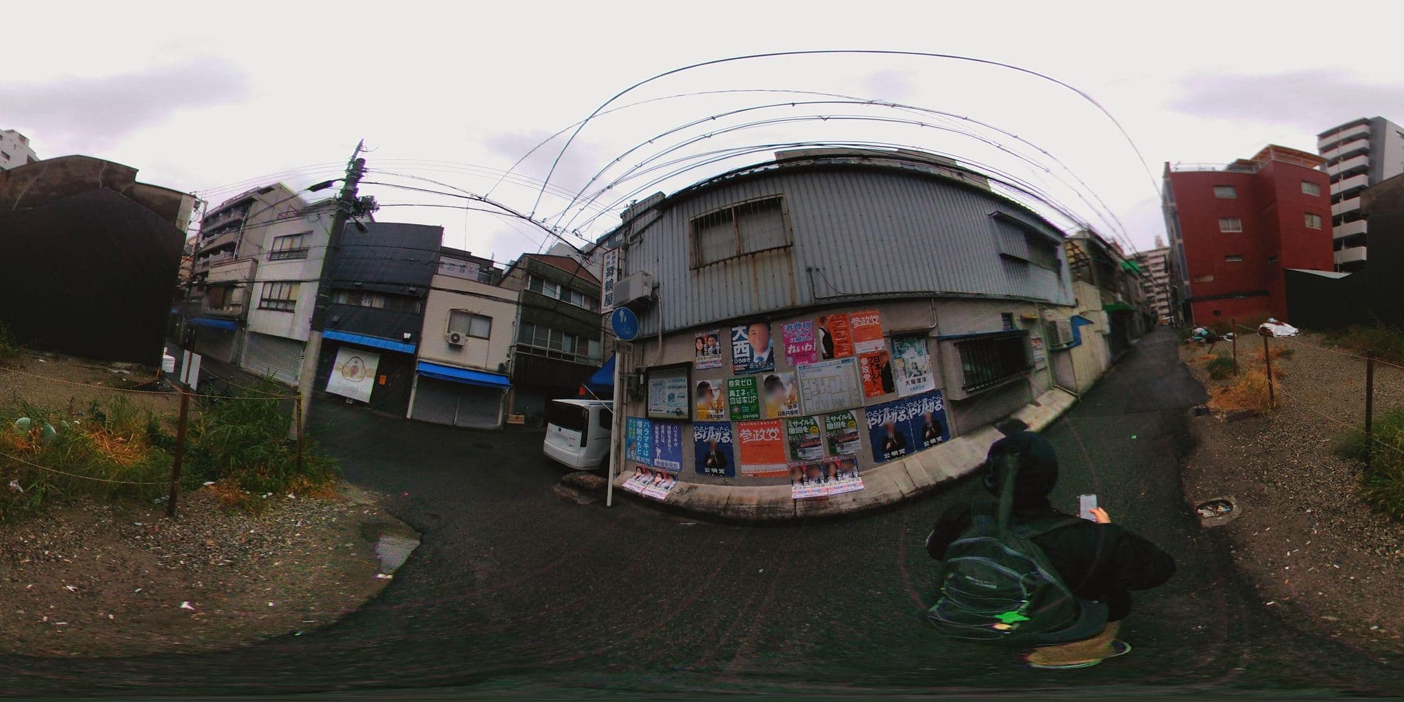 Street view near ホテル B Suites なんば黒門, Ajiharacho — © mura (CC BY-SA · Mapillary)