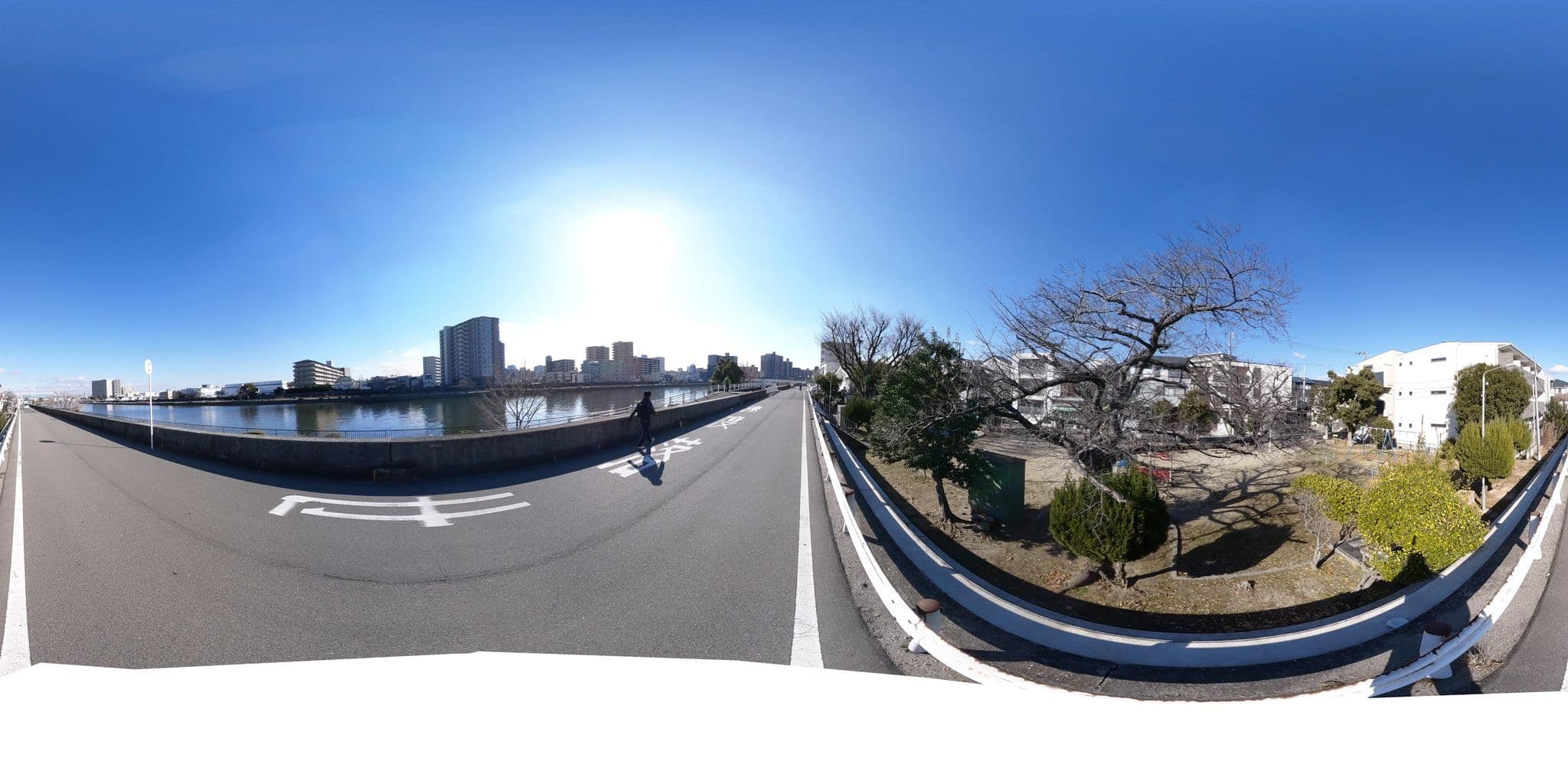 Street view near Hostel Neko Neko, Suita — © okadatsuneo (CC BY-SA · Mapillary)