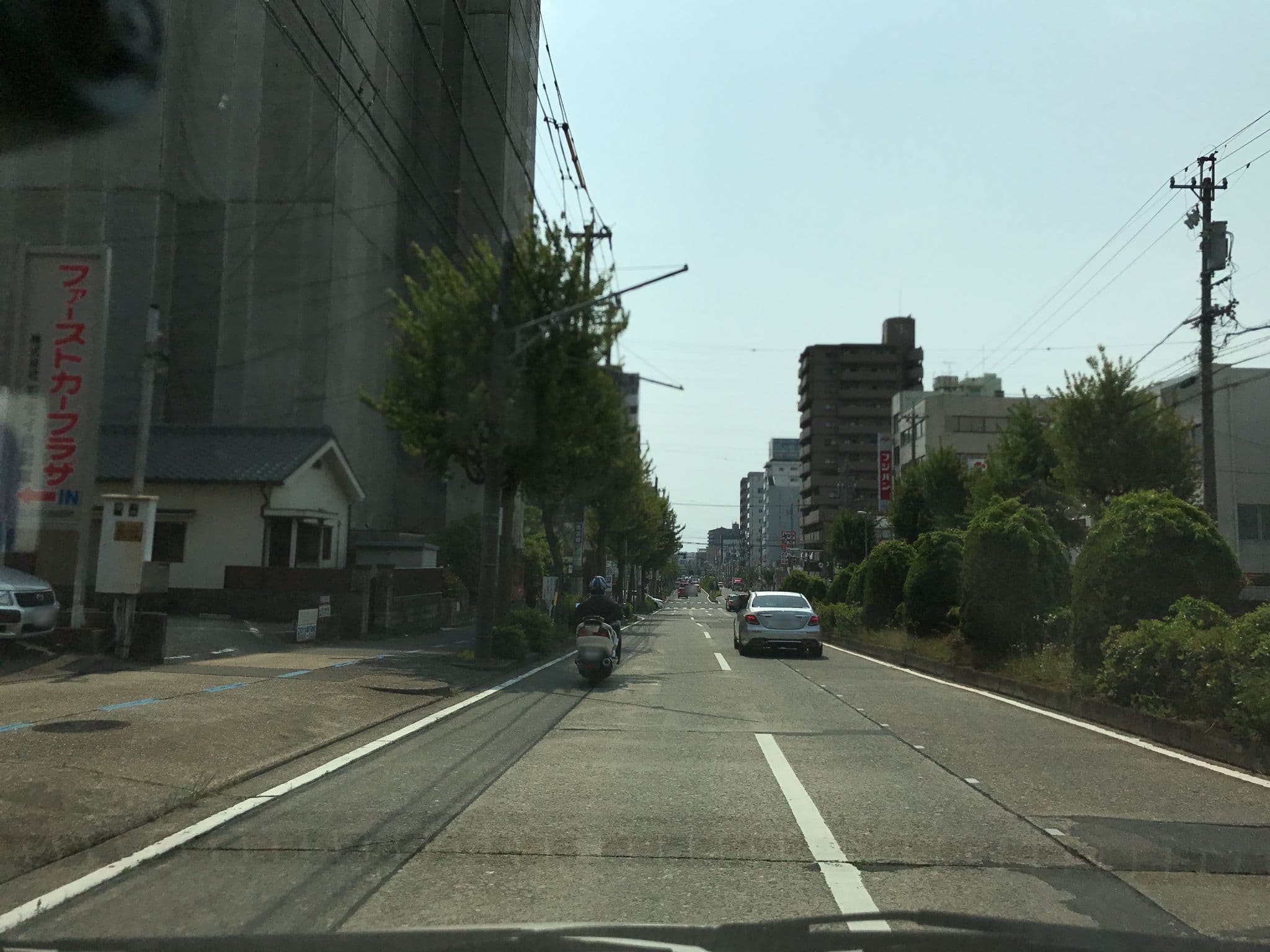 Street view near ホテルセネシオ瑞穂, Sakae — © nishiokya (CC BY-SA · Mapillary)