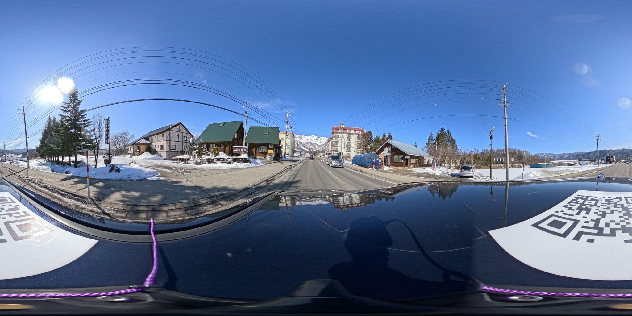 Street view near 山田屋旅館, Hakuba — © yumechan (CC BY-SA · Mapillary)