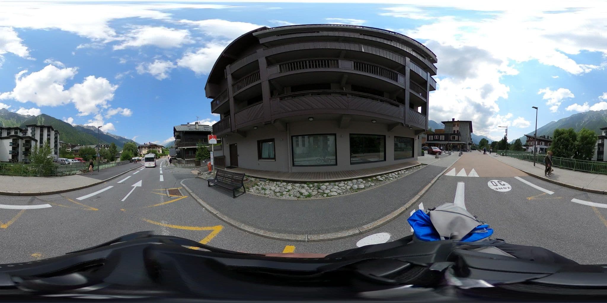 Street view near Le Morgane, Chamonix-Mont-Blanc — © ordinatous (CC BY-SA · Mapillary)