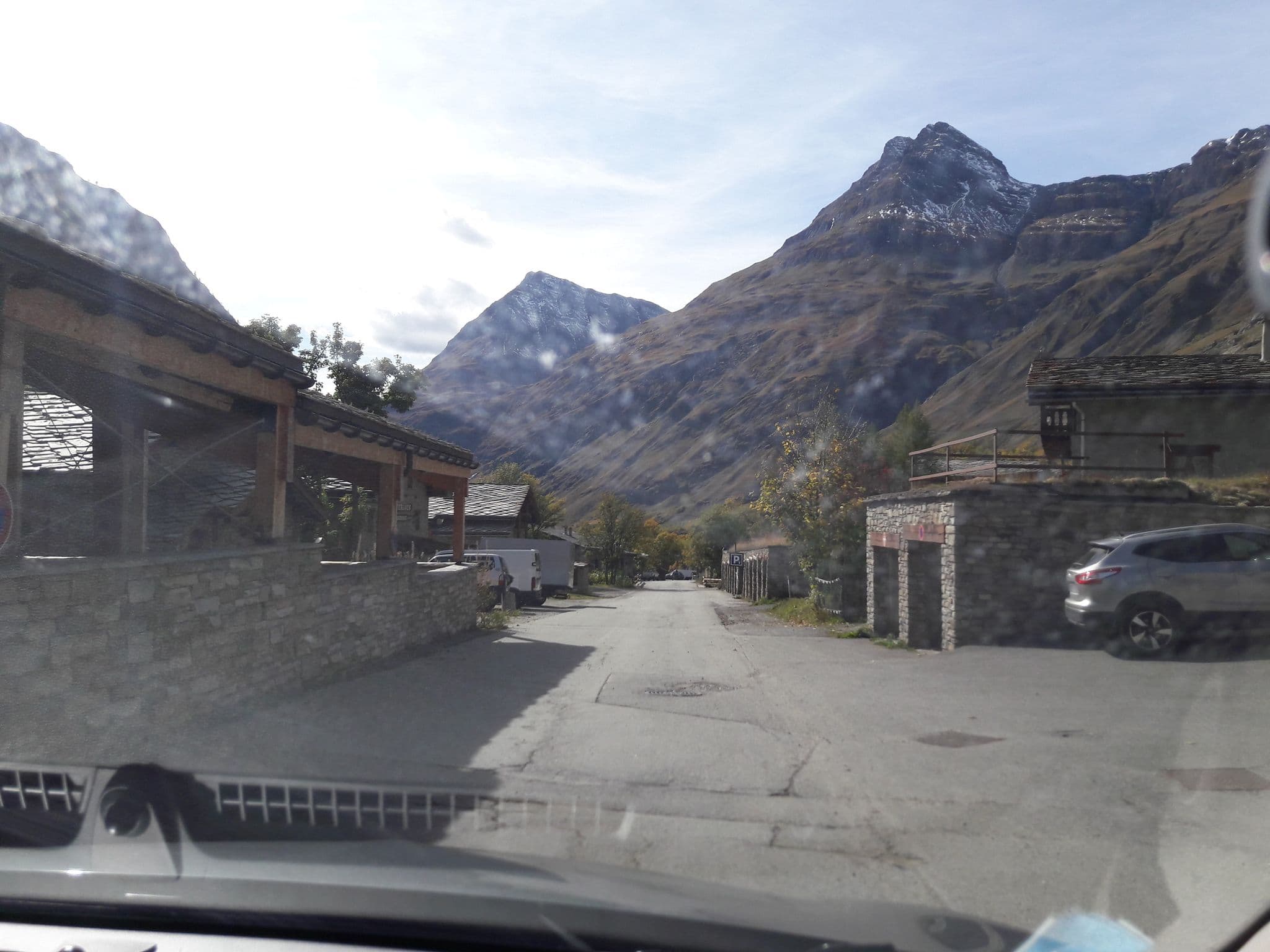 Street view near Chataignier, Val-d'Isère