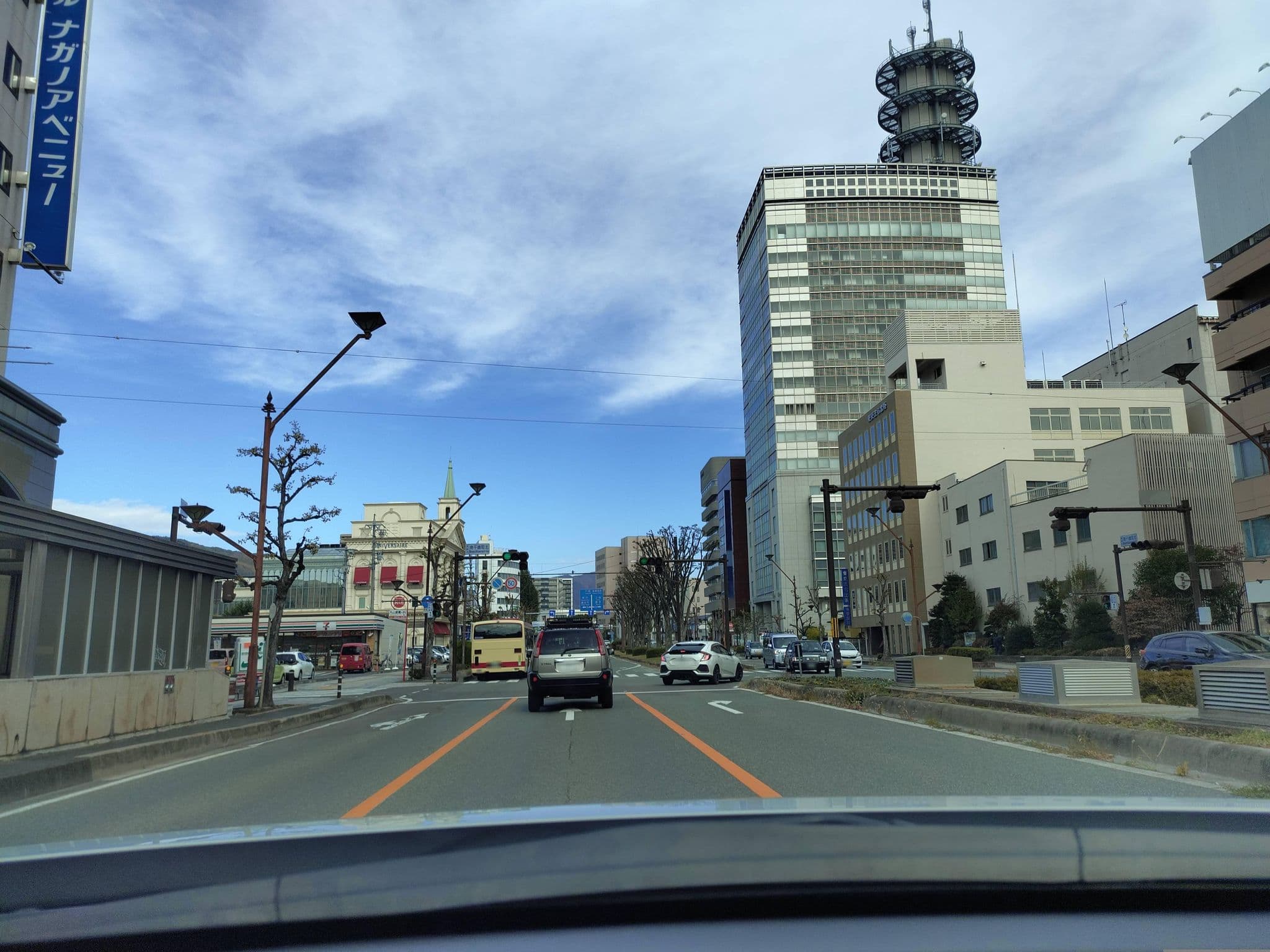 Street view near ホテルナガノアベニュー, Nagano — © komoronokaze (CC BY-SA · Mapillary)