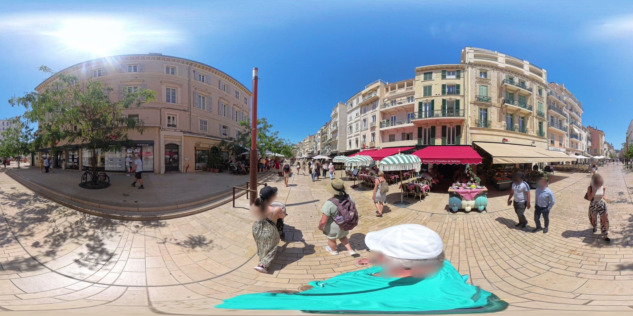 Street view near Hôtel des Allées, Cannes — © graharg (CC BY-SA · Mapillary)