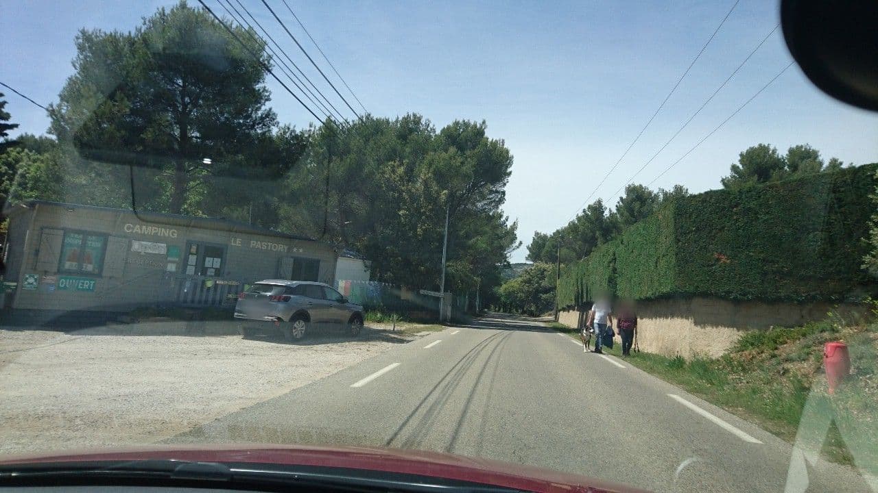 Street view near Camping le Pastory, Bédoin — © lcarrier (CC BY-SA · Mapillary)