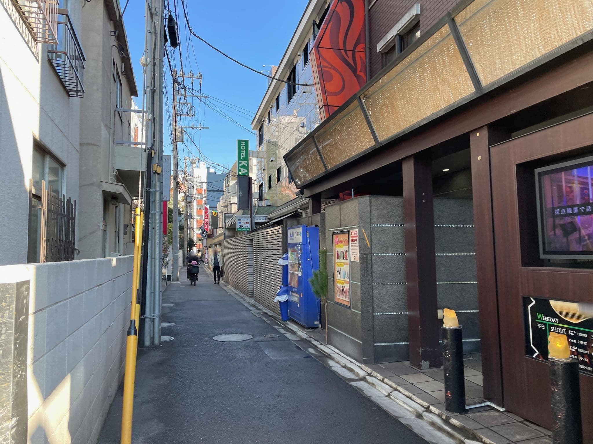 Street view near Hotel KATSURA, Iriya — © musashino5 (CC BY-SA · Mapillary)