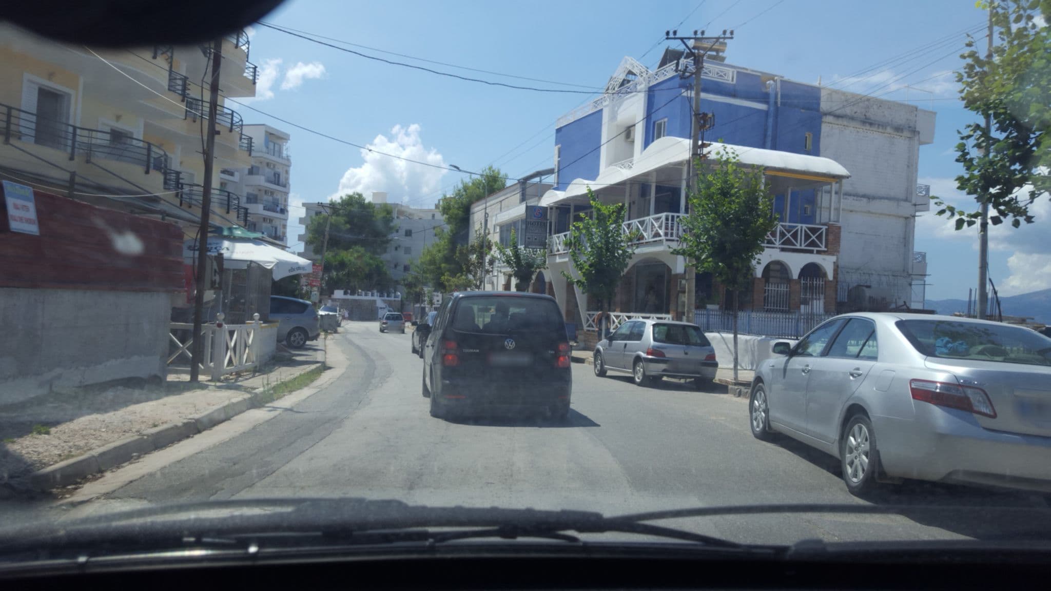Street view near Rozafa Place Hotel, Sarandë — © denisju_osm (CC BY-SA · Mapillary)