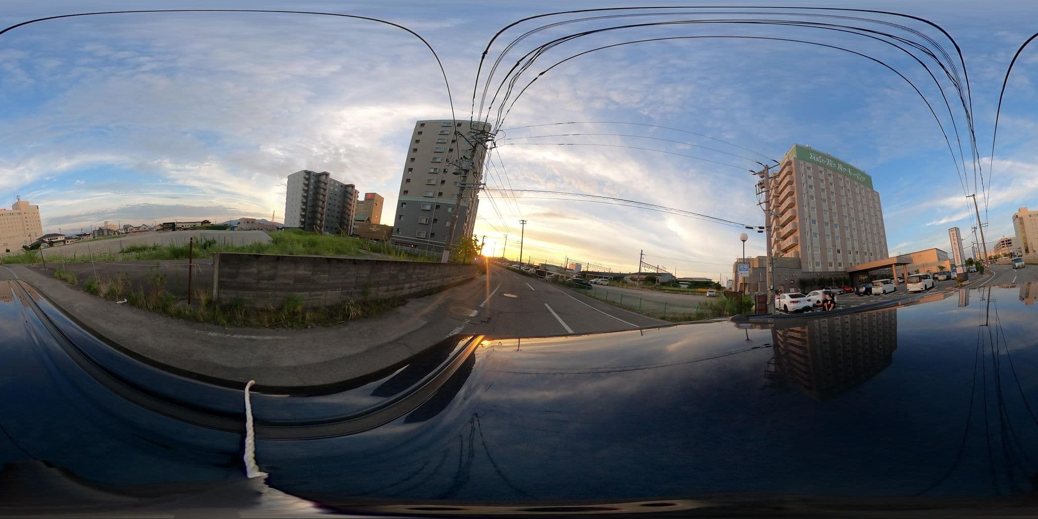 Street view near ホテルルートイン鶴岡駅前, Tsuruoka — © yuki_charo (CC BY-SA · Mapillary)