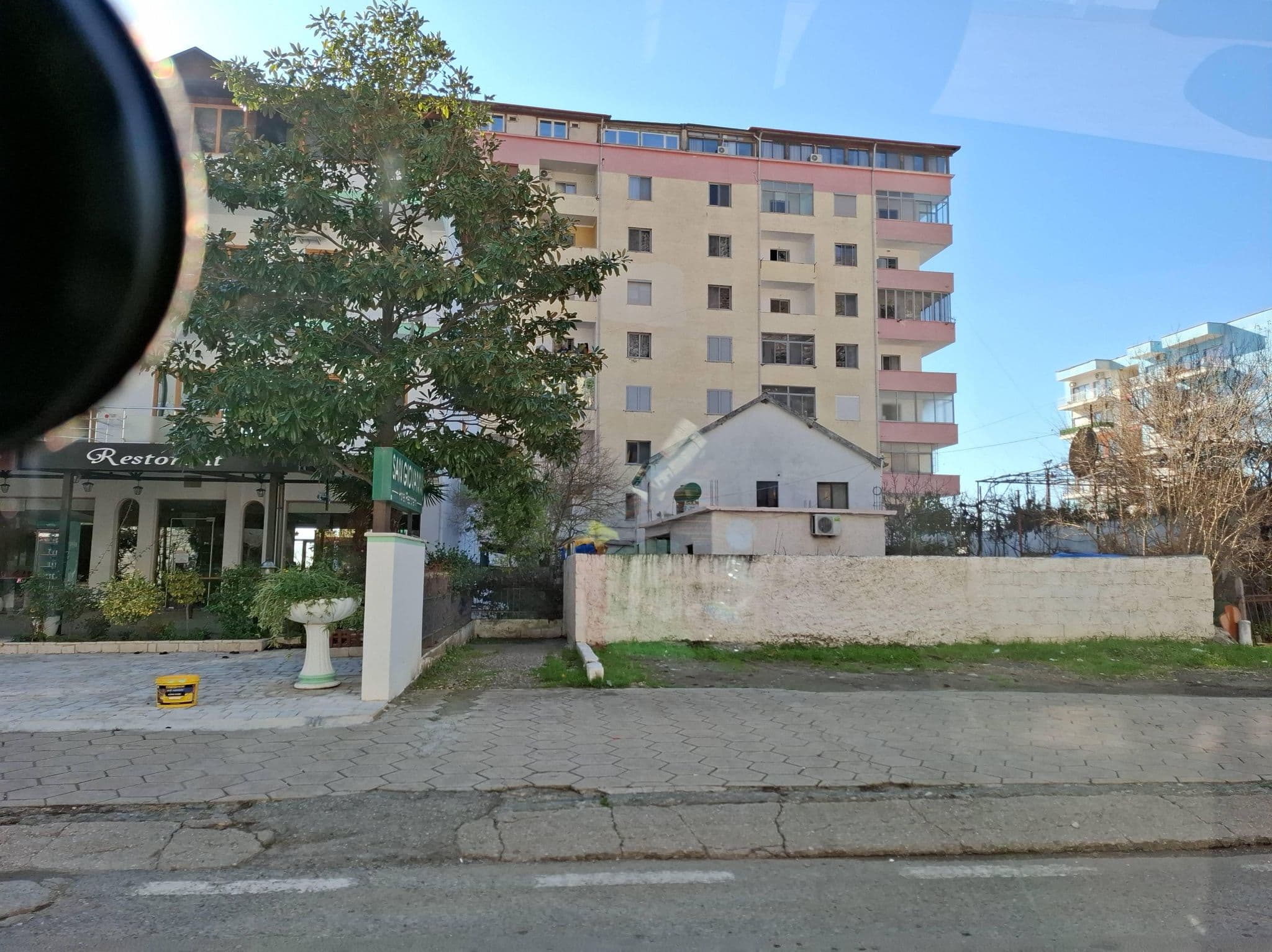 Street view near Hotel San Giovanni, Shëngjin — © denisju_osm (CC BY-SA · Mapillary)
