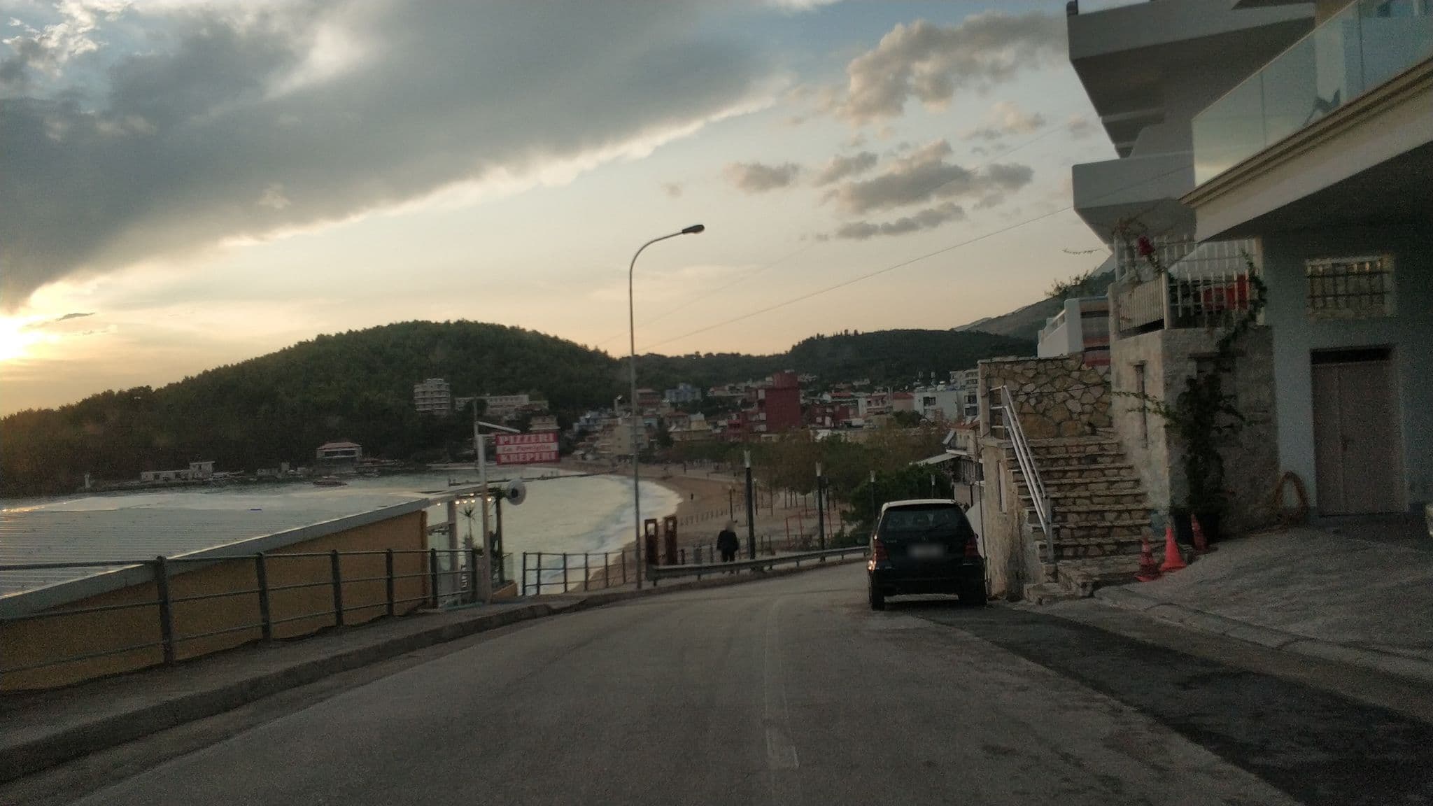 Street view near Margarita Guesthouse, Himarë — © freddouhelk (CC BY-SA · Mapillary)