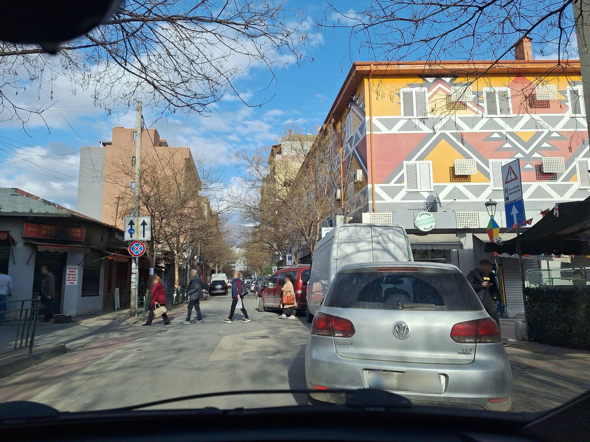Street view near Gremmy Boutique Hotel, Tirana — © denisju_osm (CC BY-SA · Mapillary)