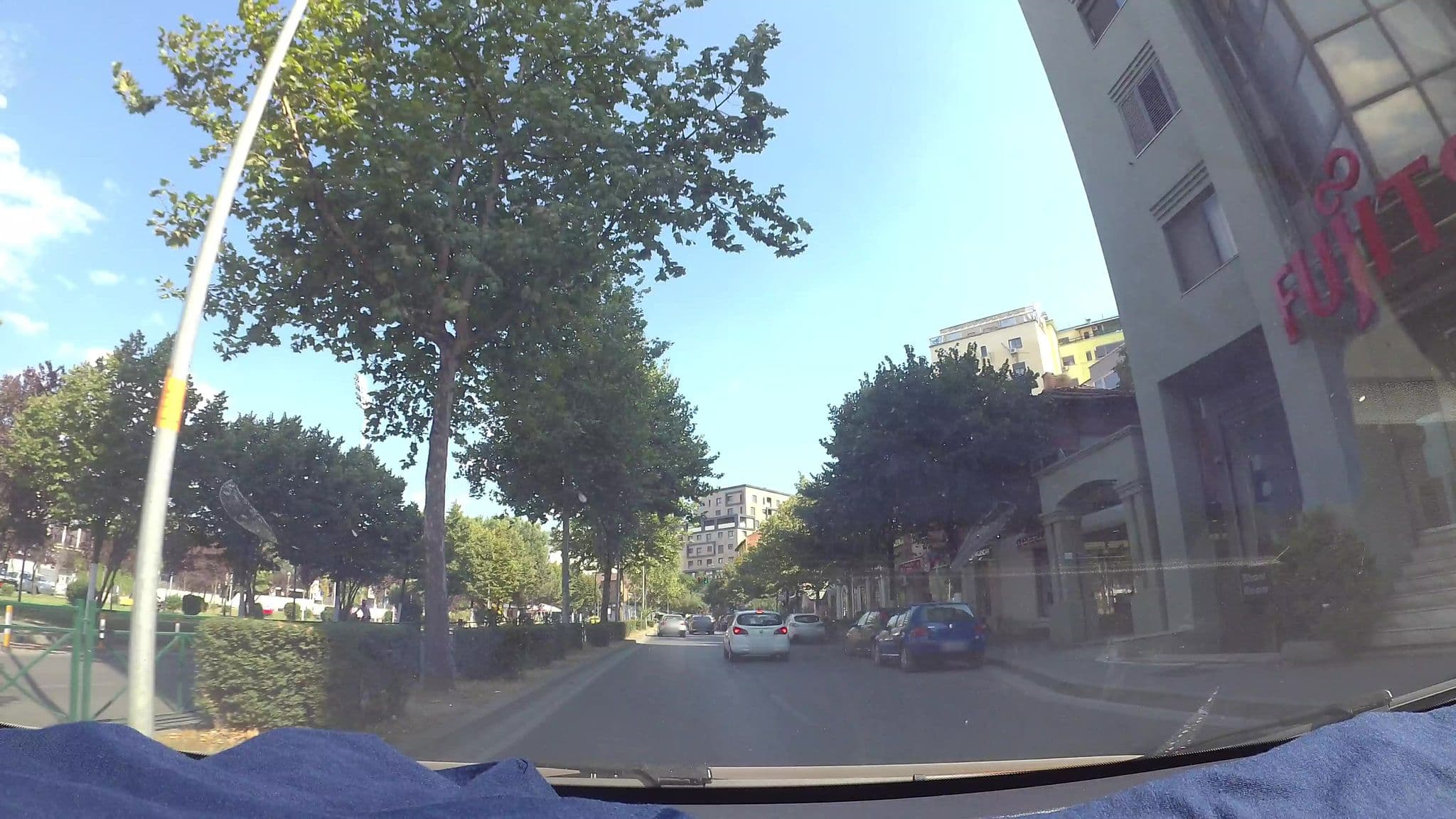 Street view near Sky Apartments, Tirana — © kaart_3 (CC BY-SA · Mapillary)