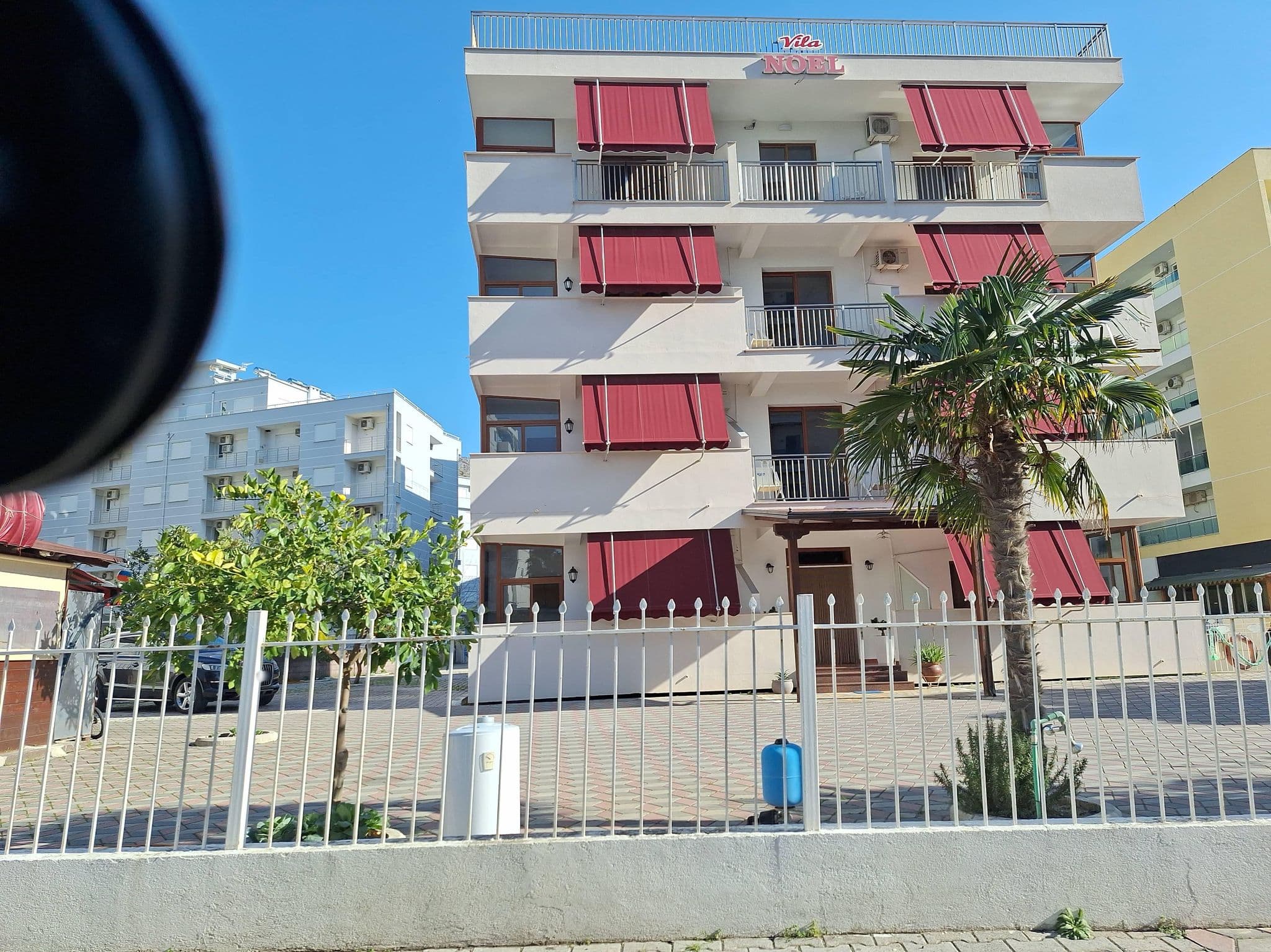Street view near Bruka Apartments, Shëngjin — © denisju_osm (CC BY-SA · Mapillary)