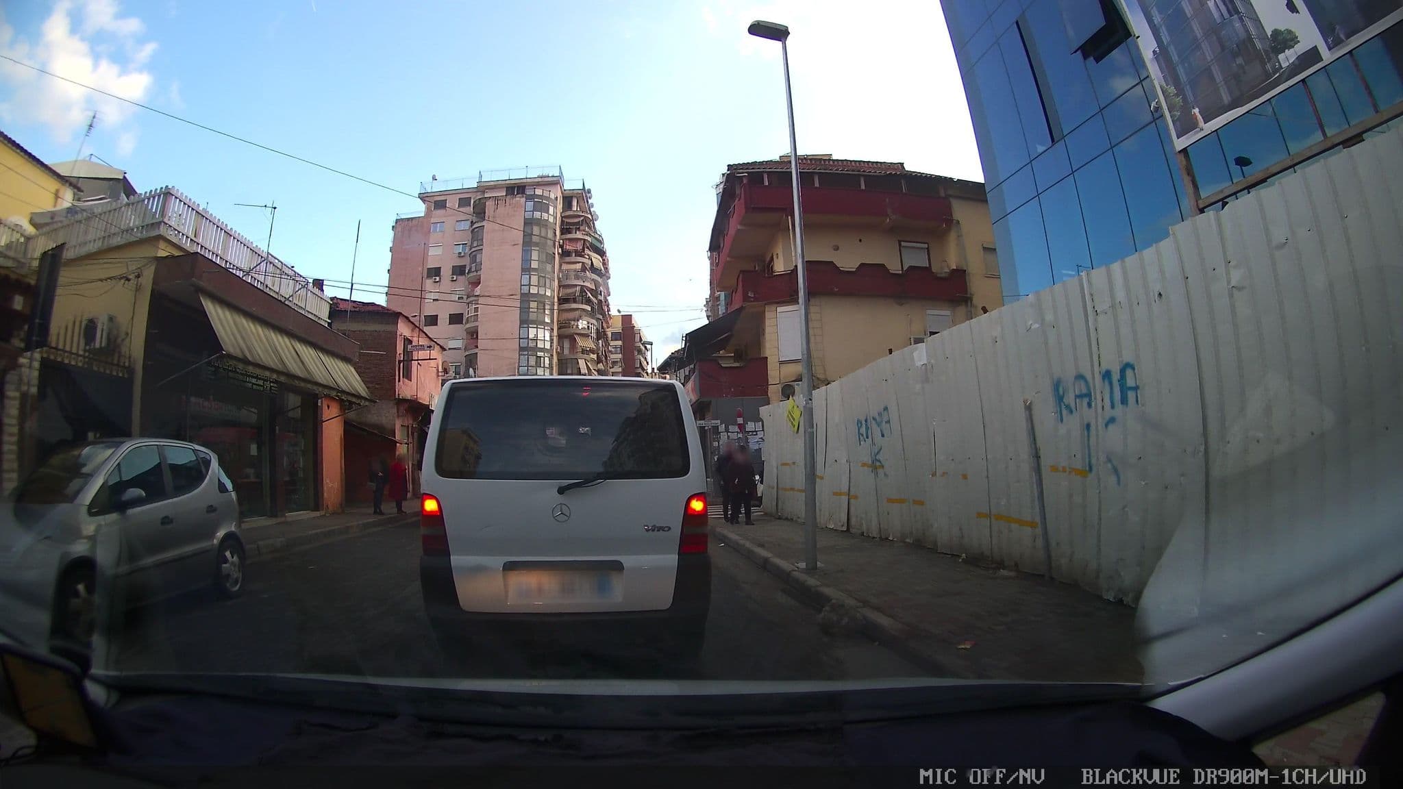 Street view near Albaniatrip Rooms, Tirana — © jthnz (CC BY-SA · Mapillary)
