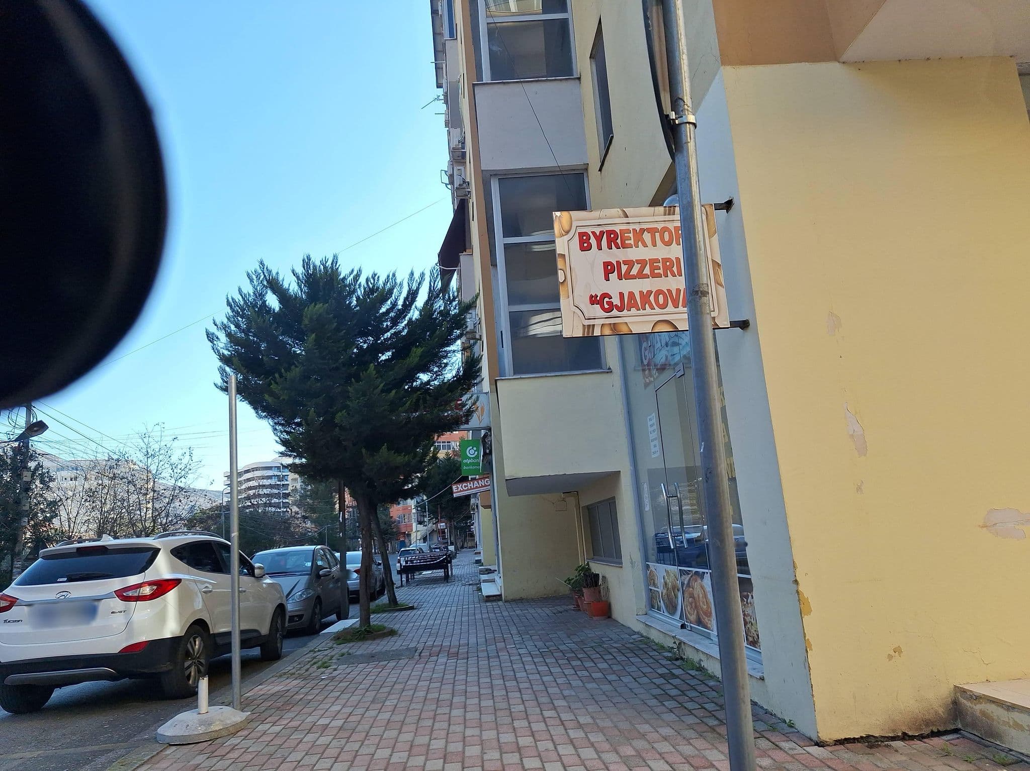 Street view near Shqiponja Hotel, Shëngjin — © denisju_osm (CC BY-SA · Mapillary)