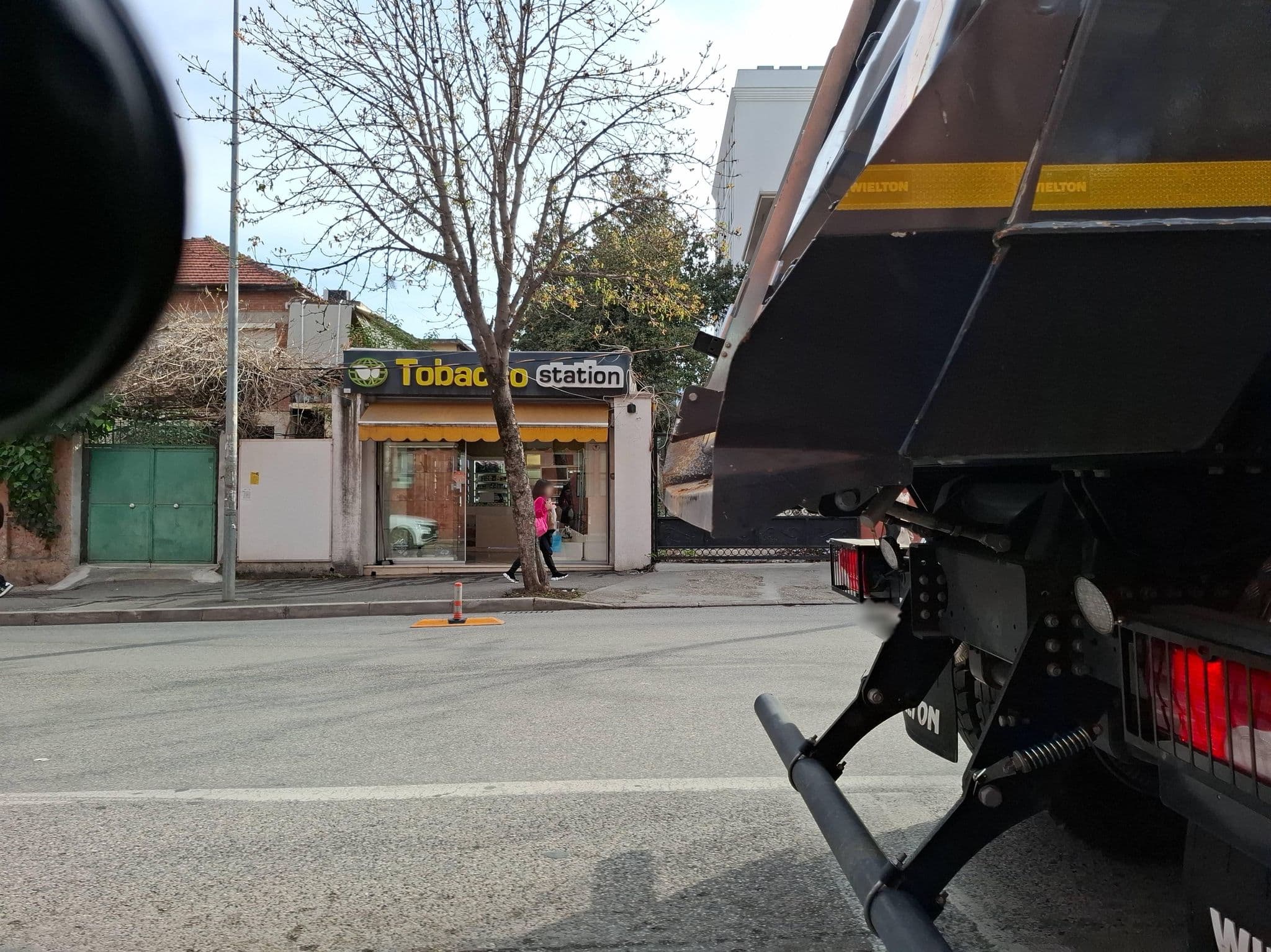 Street view near Tirana Backpackers Hostel, Tirana — © denisju_osm (CC BY-SA · Mapillary)