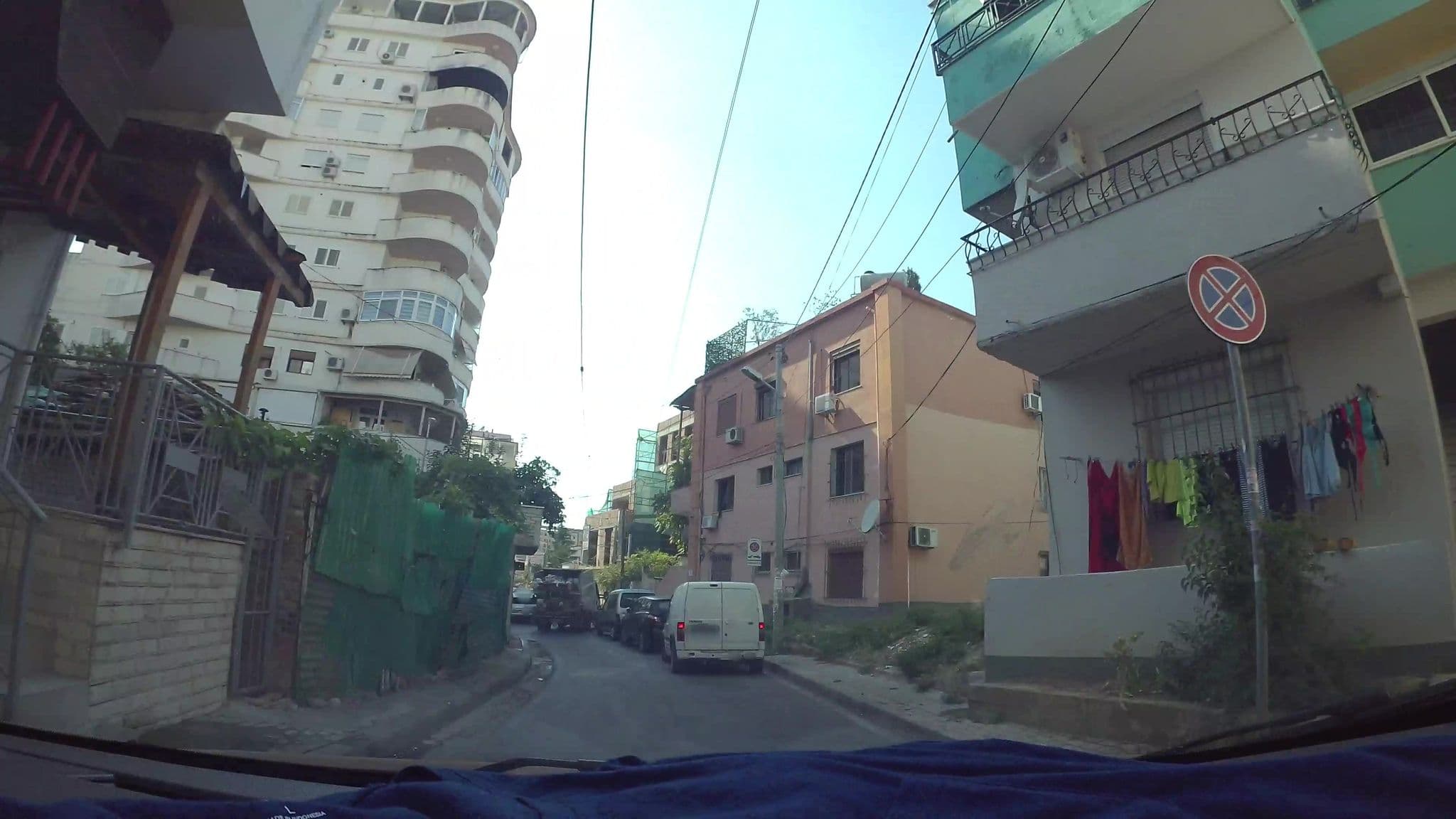 Street view near Tirana Backpakers, Tirana — © kaart_3 (CC BY-SA · Mapillary)