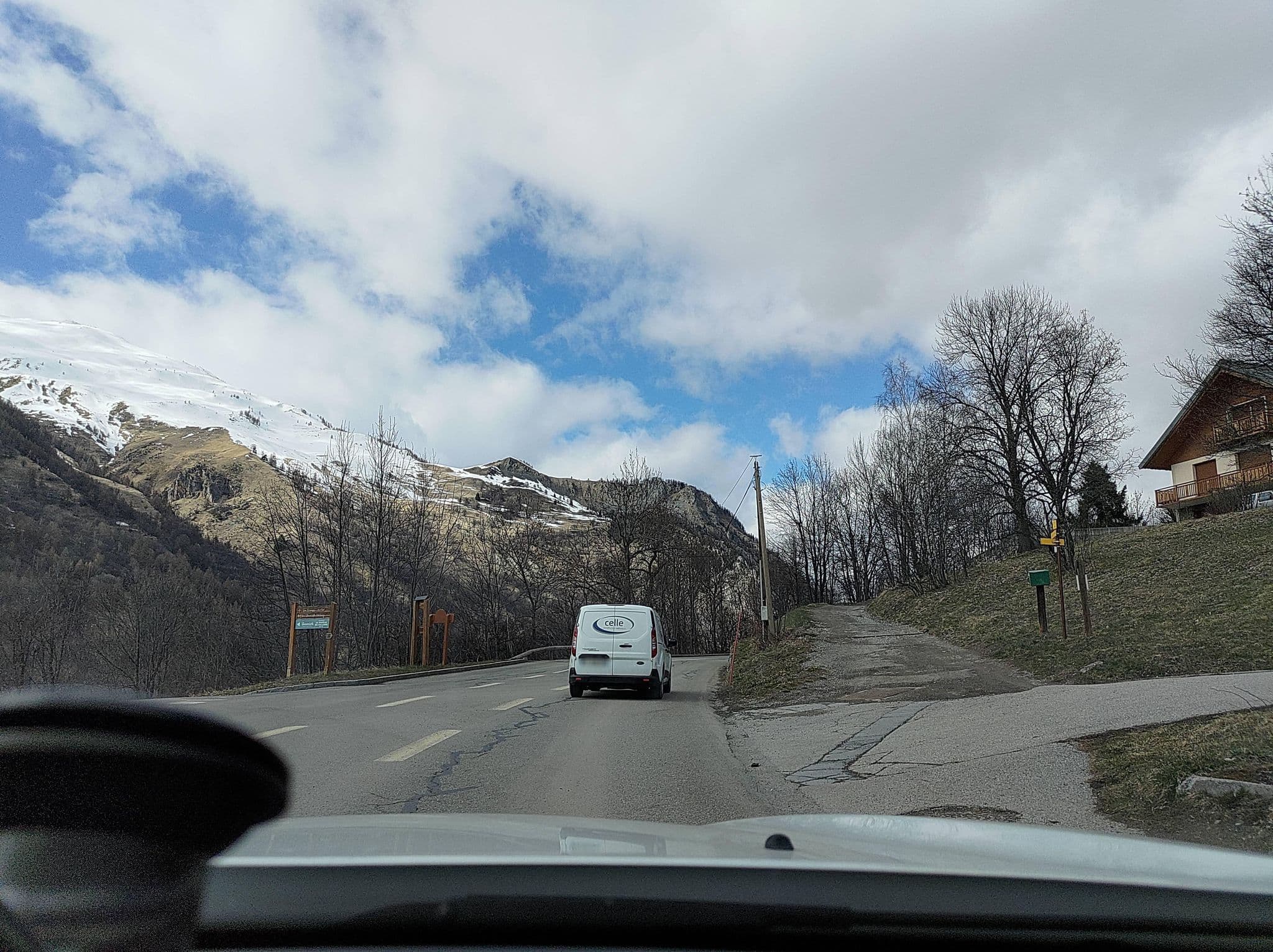 Street view near L'Épinette, Valloire