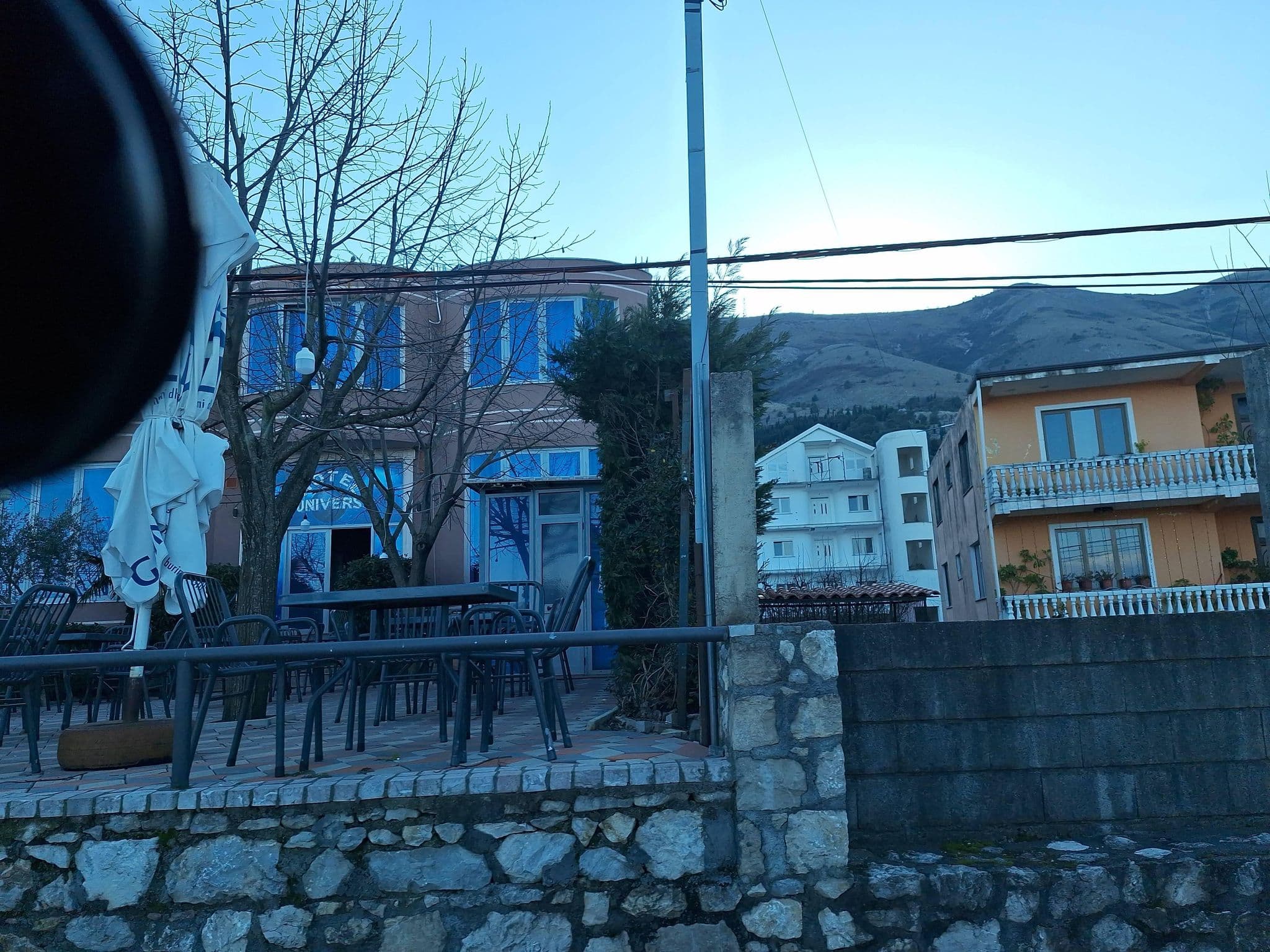 Street view near Hotel Restaurant Univers, Shkodër — © denisju_osm (CC BY-SA · Mapillary)