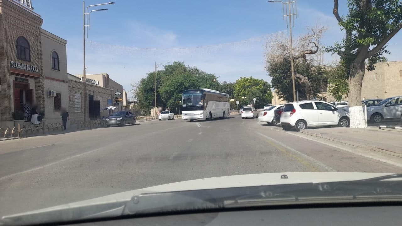 Street view near Buhara Baraka Hotel, Bukhara — © georgiysys (CC BY-SA · Mapillary)