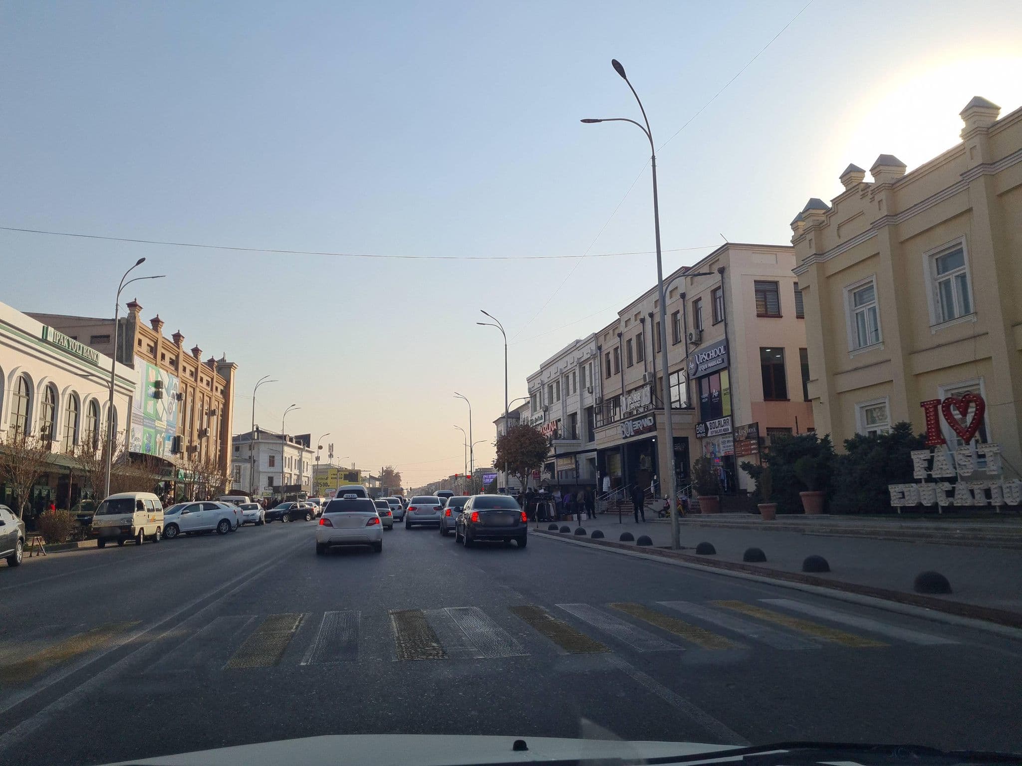 Street view near Grand Samarqand Hotel, Samarkand — © ZafarDusanov (CC BY-SA · Mapillary)