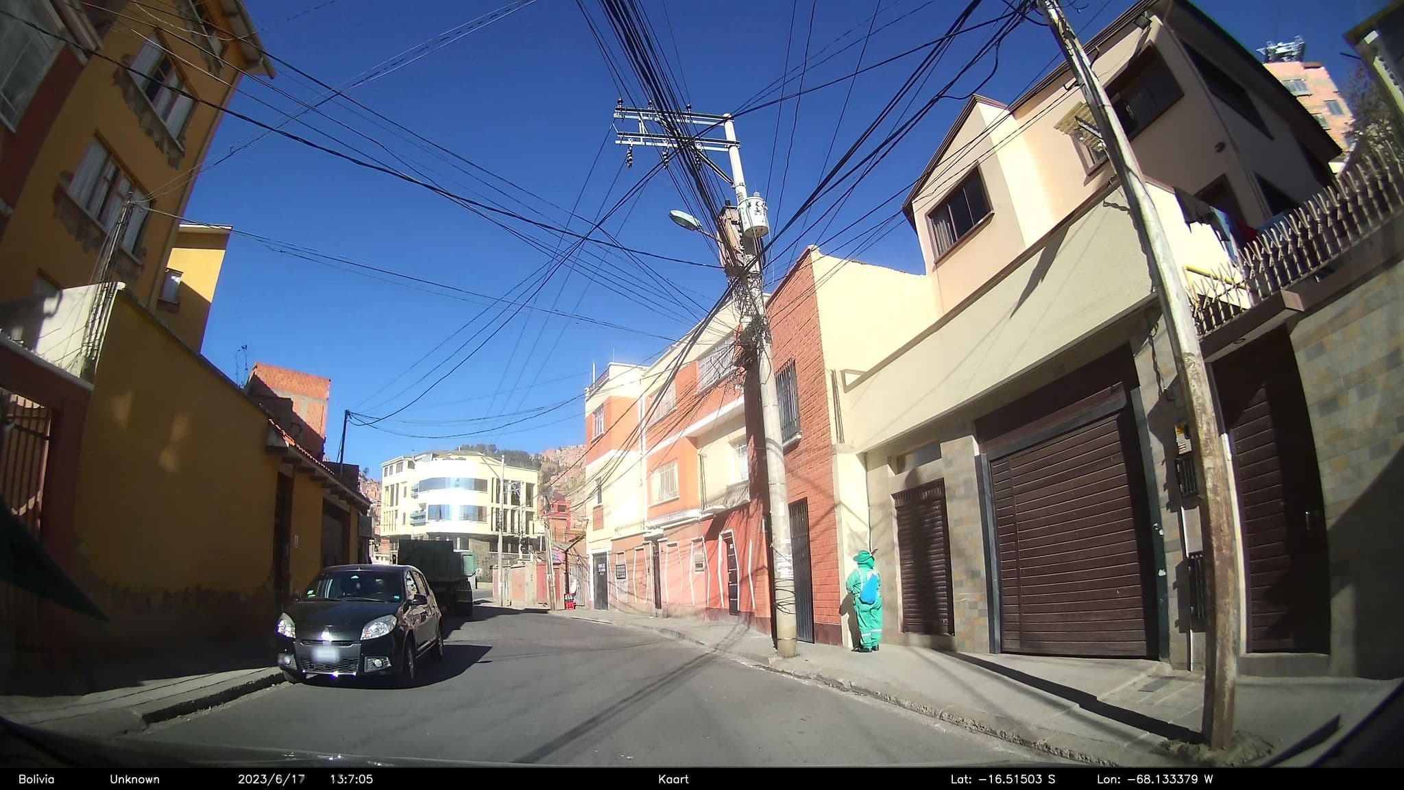 Street view near Caserita Apart Hotel, La Paz — © kaart_2 (CC BY-SA · Mapillary)
