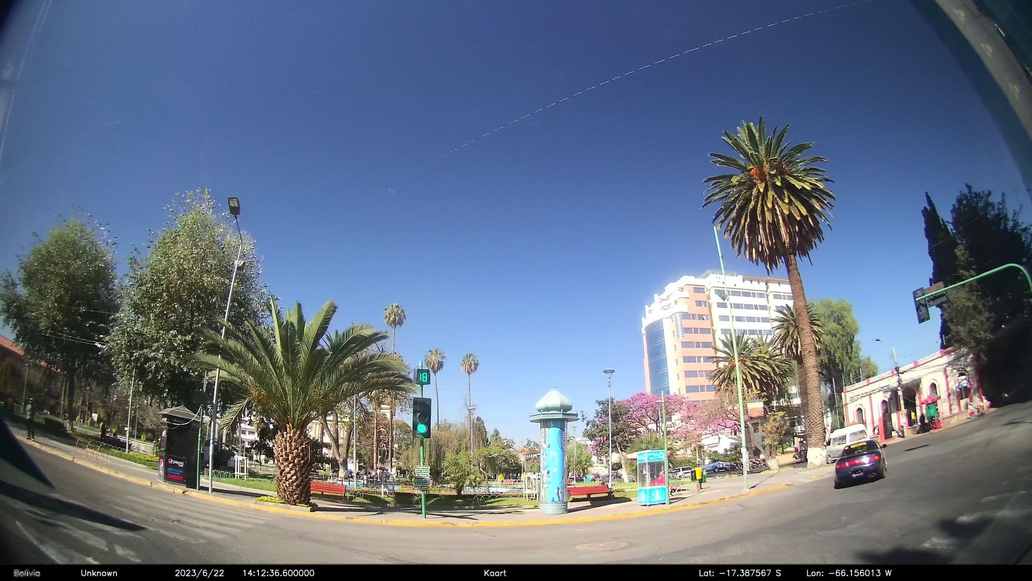 Street view near Hotel Colón, Cochabamba — © kaart_2 (CC BY-SA · Mapillary)
