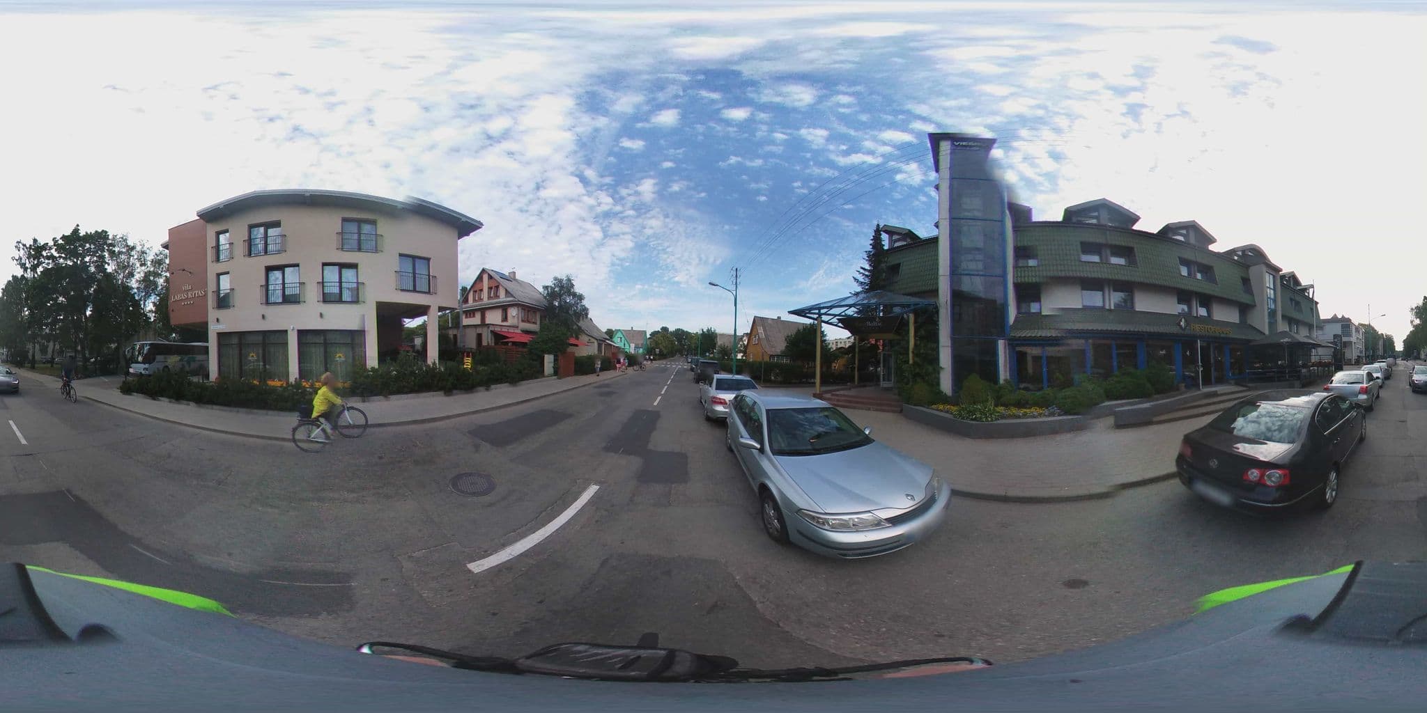Street view near Viešbutis „Žydroji liepsna“, Palanga — © kedas (CC BY-SA · Mapillary)