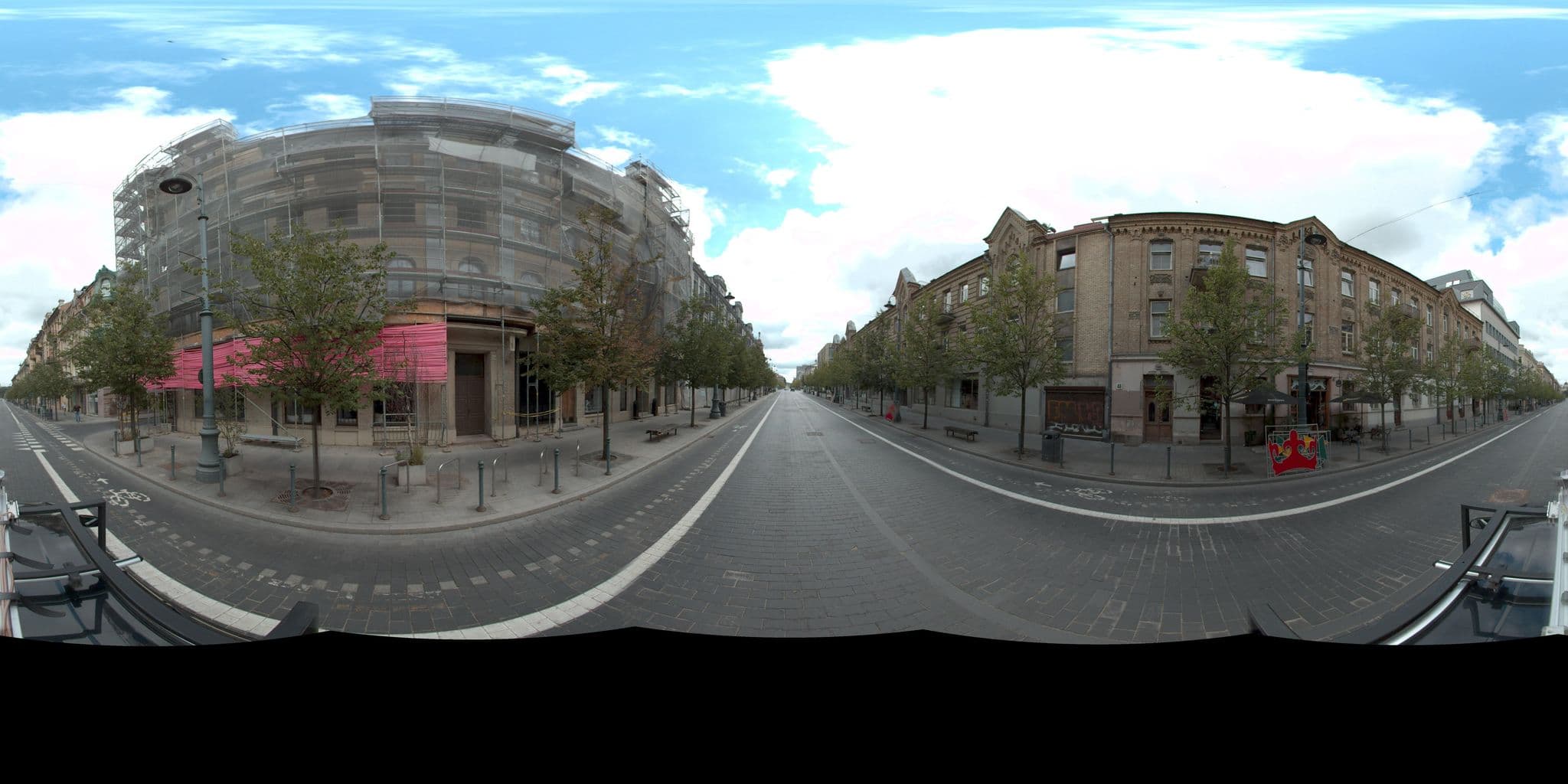 Street view near Alzana Hotel, Vilnius — © vms (CC BY-SA · Mapillary)