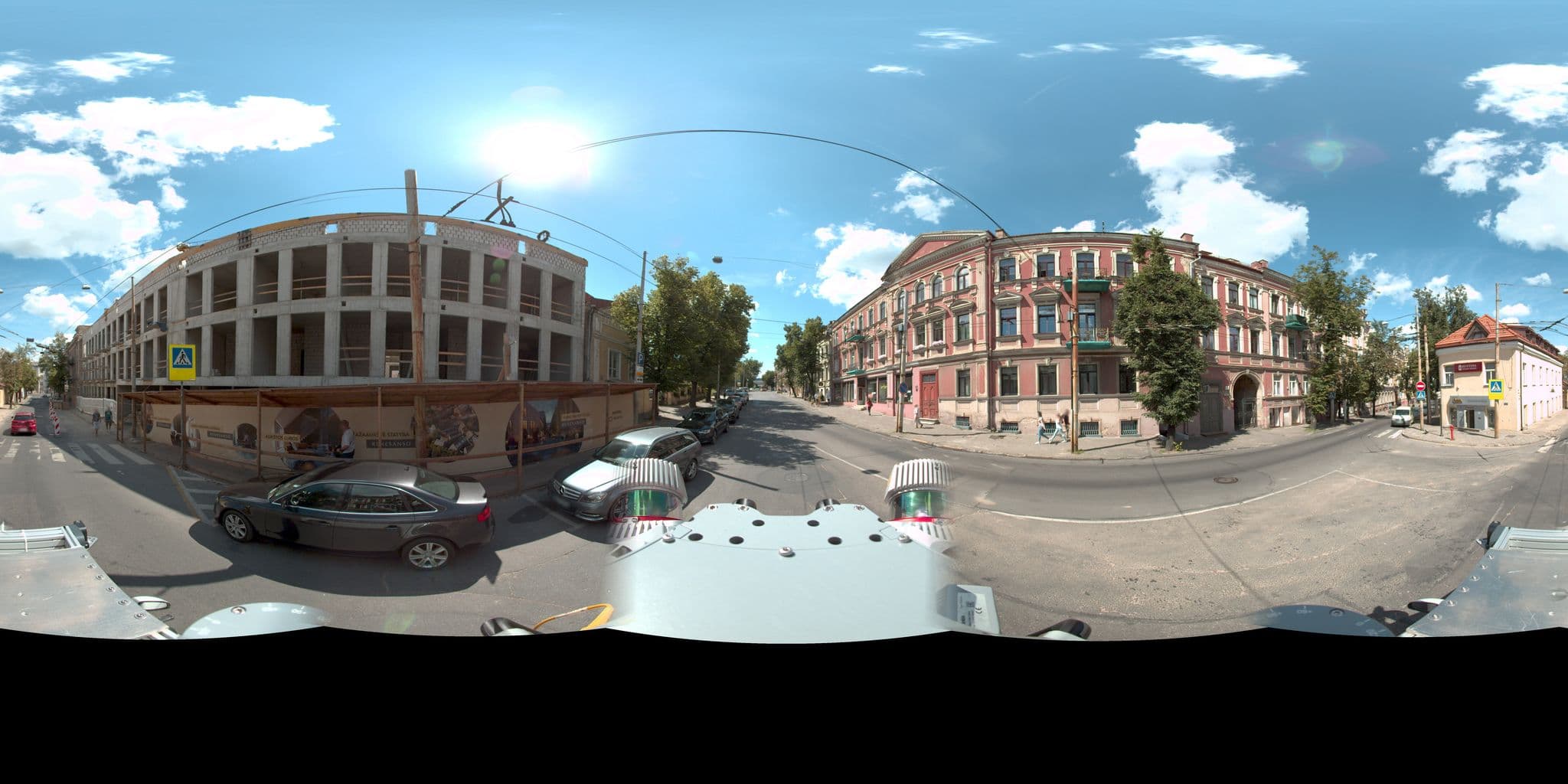 Street view near Sodu Hostel, Naujininkai — © vms (CC BY-SA · Mapillary)