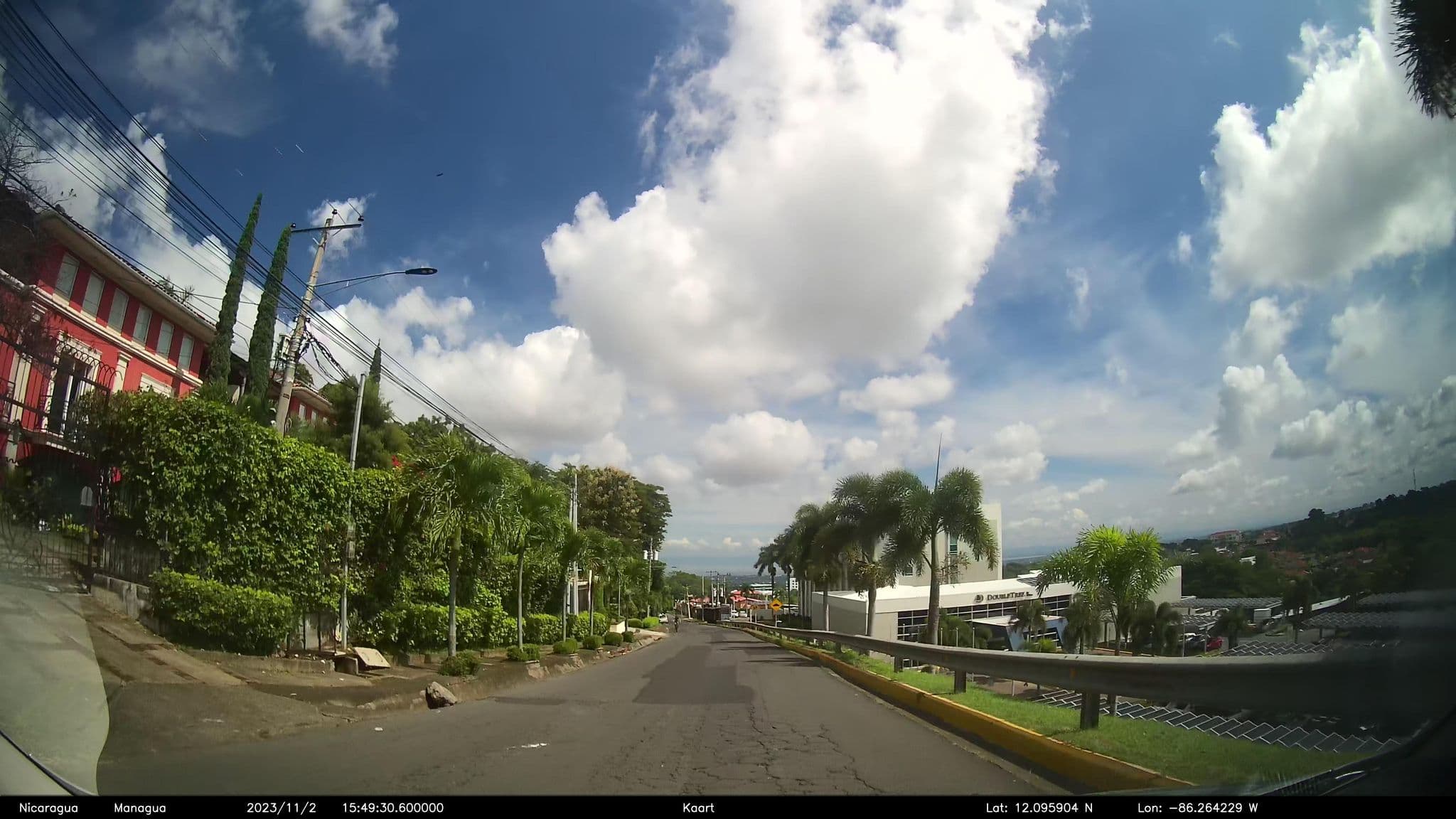 Street view near Los Altos Hotel, Managua — © kaart_2 (CC BY-SA · Mapillary)