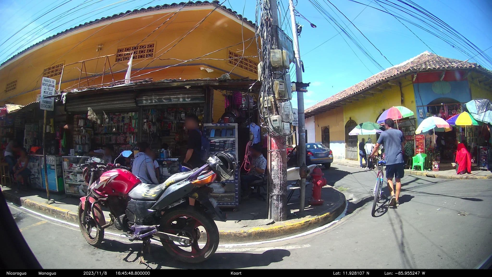 Street view near hostal amigos de la casa roja, Granada — © kaart_1 (CC BY-SA · Mapillary)