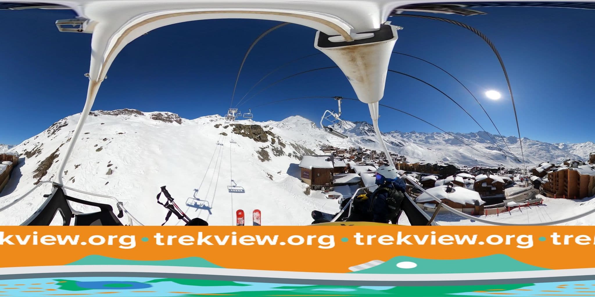 Street view near Chalet Rosaël, Val Thorens
