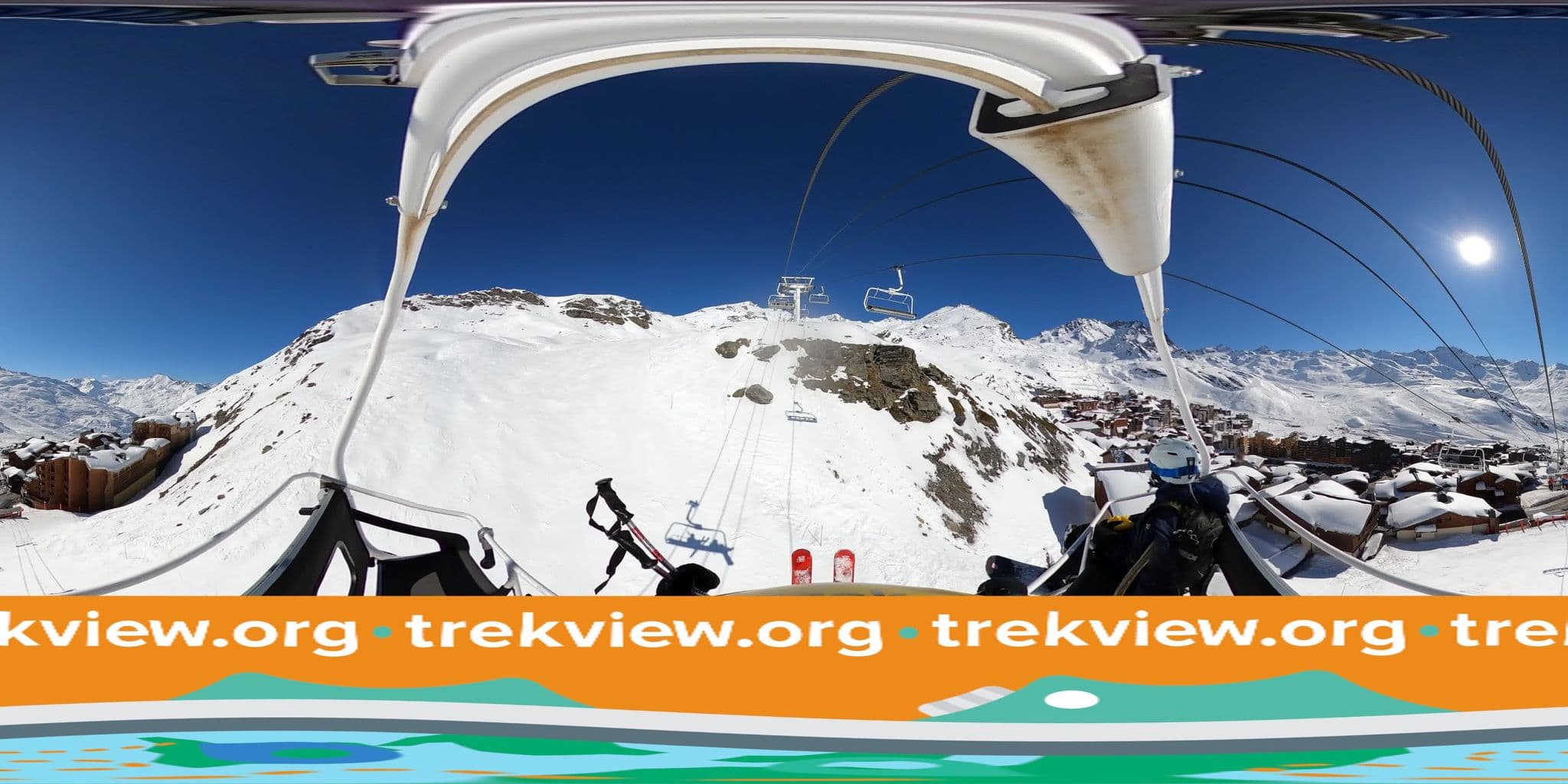 Street view near Chalet Alaska, Val Thorens