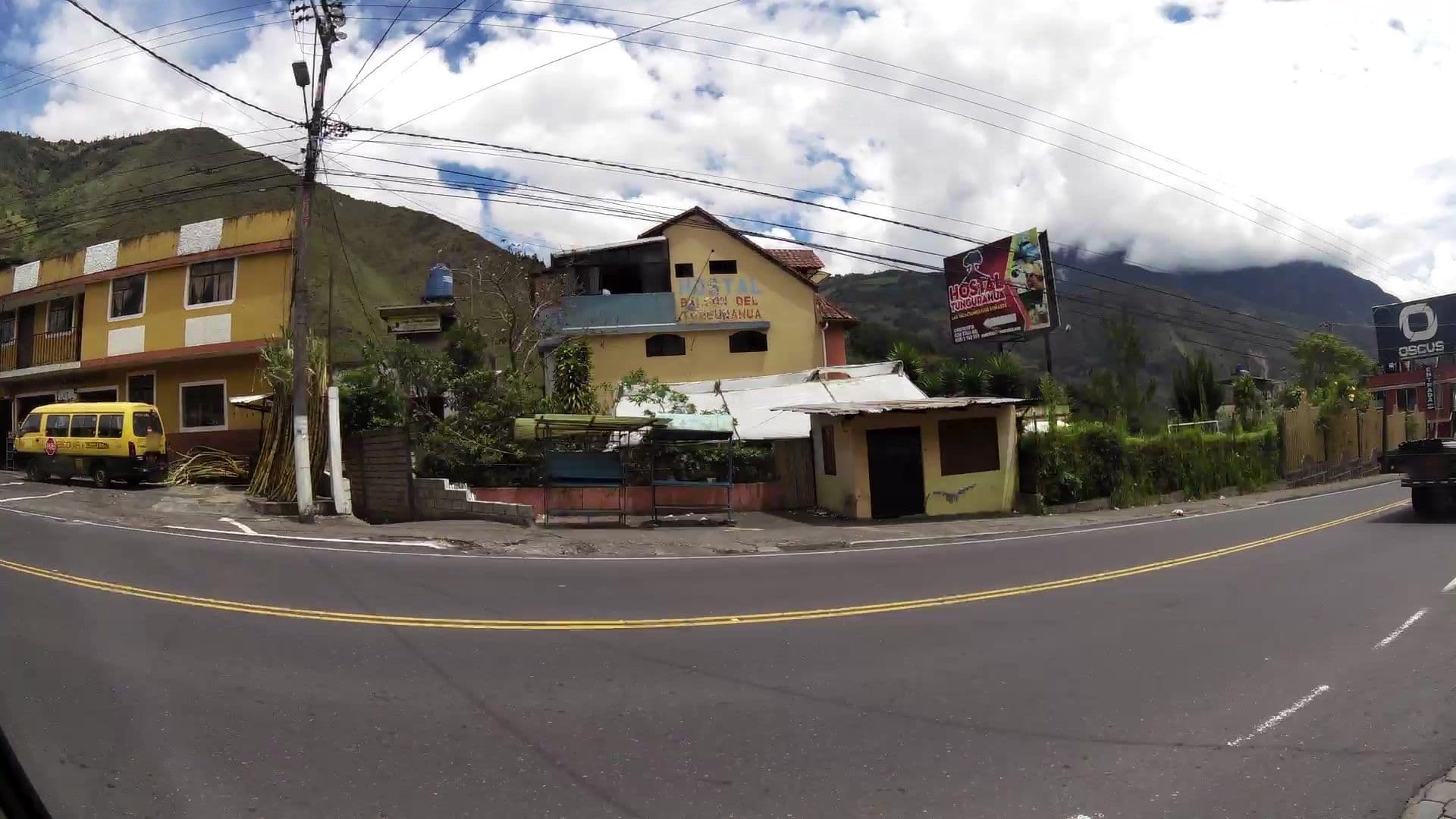 Street view near Hotel Tungurahua, Baños — © kaartcam (CC BY-SA · Mapillary)