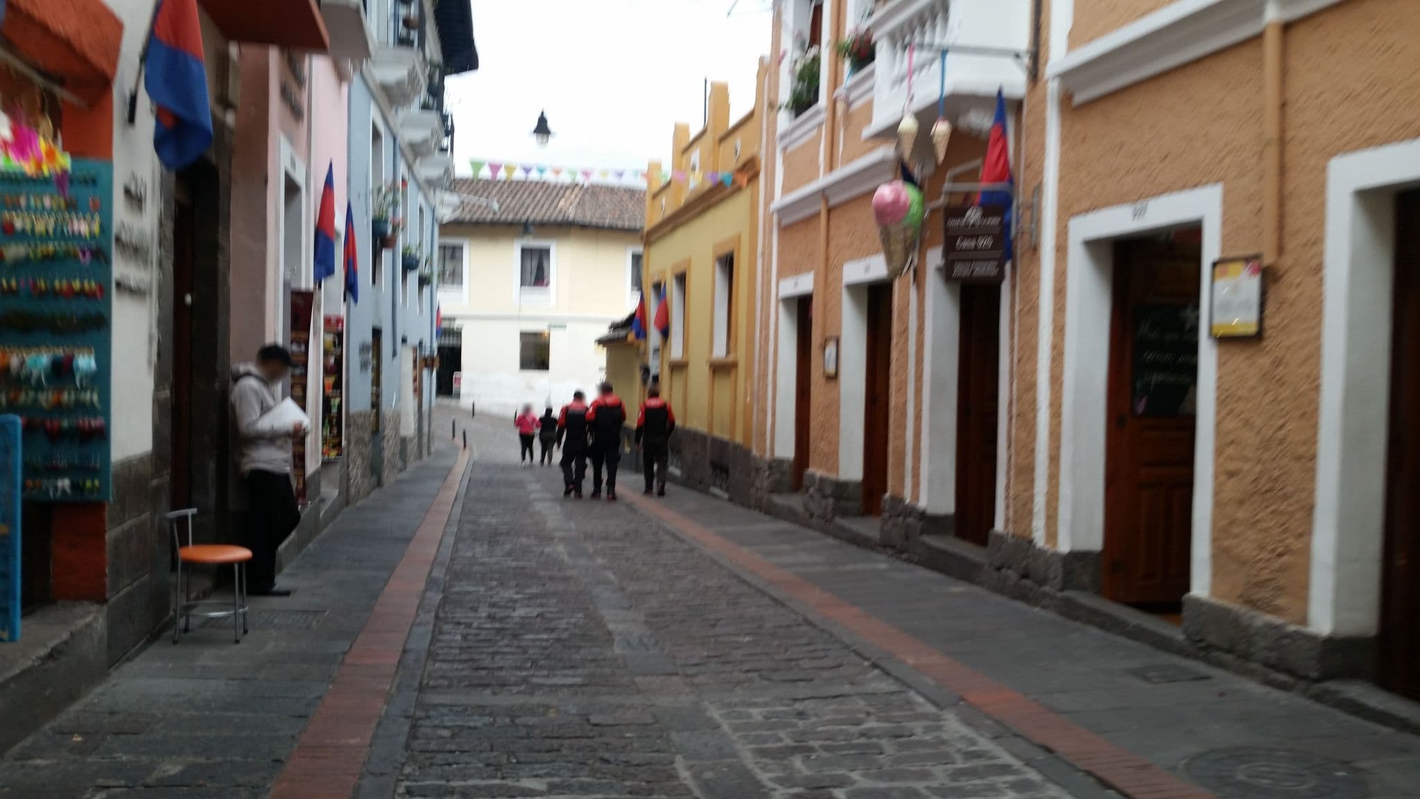 Street view near Hostal La Ronda, Quito — © ejegg (CC BY-SA · Mapillary)