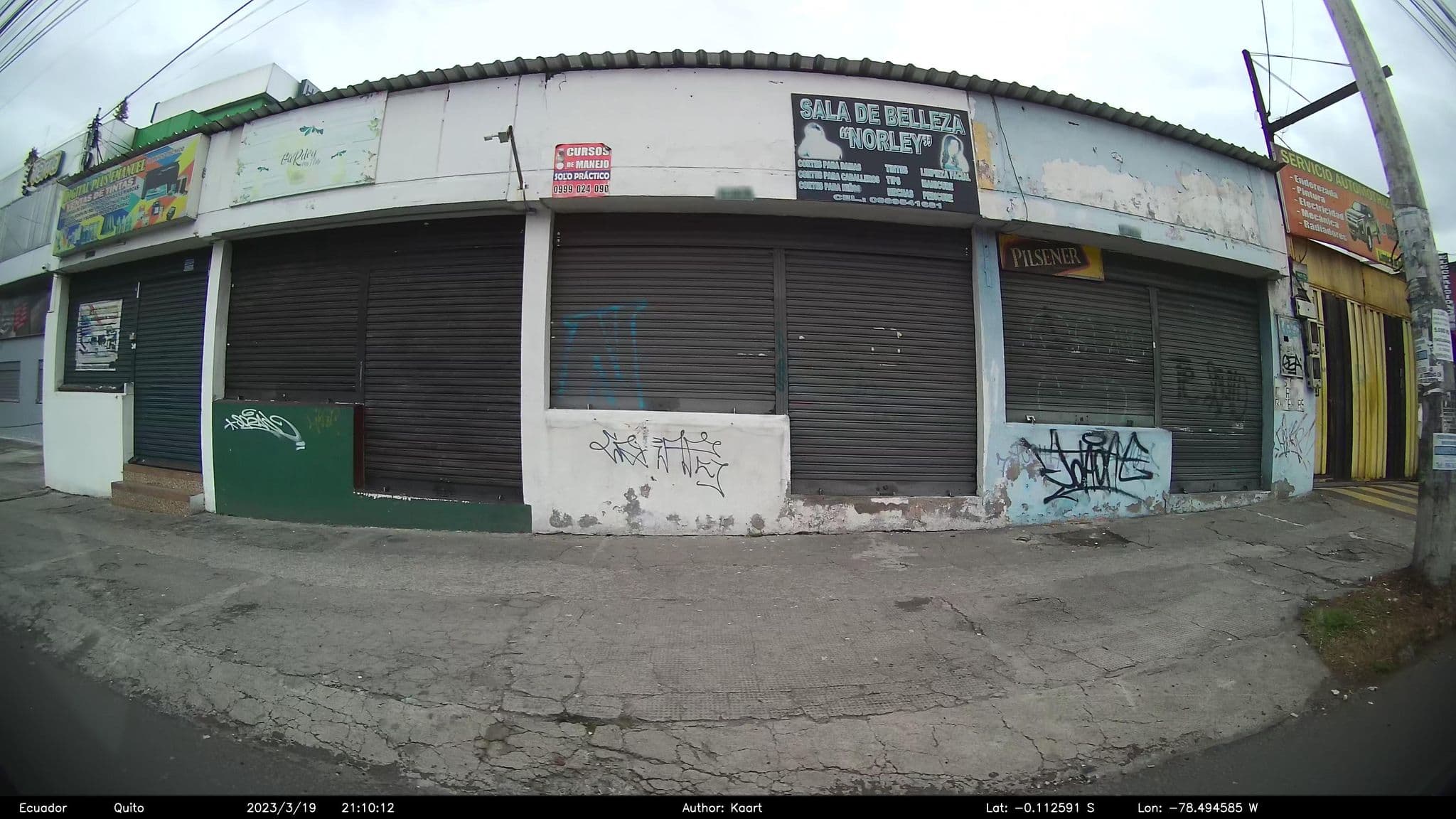 Street view near Hostal Terra, Pomasqui — © kaart_2 (CC BY-SA · Mapillary)
