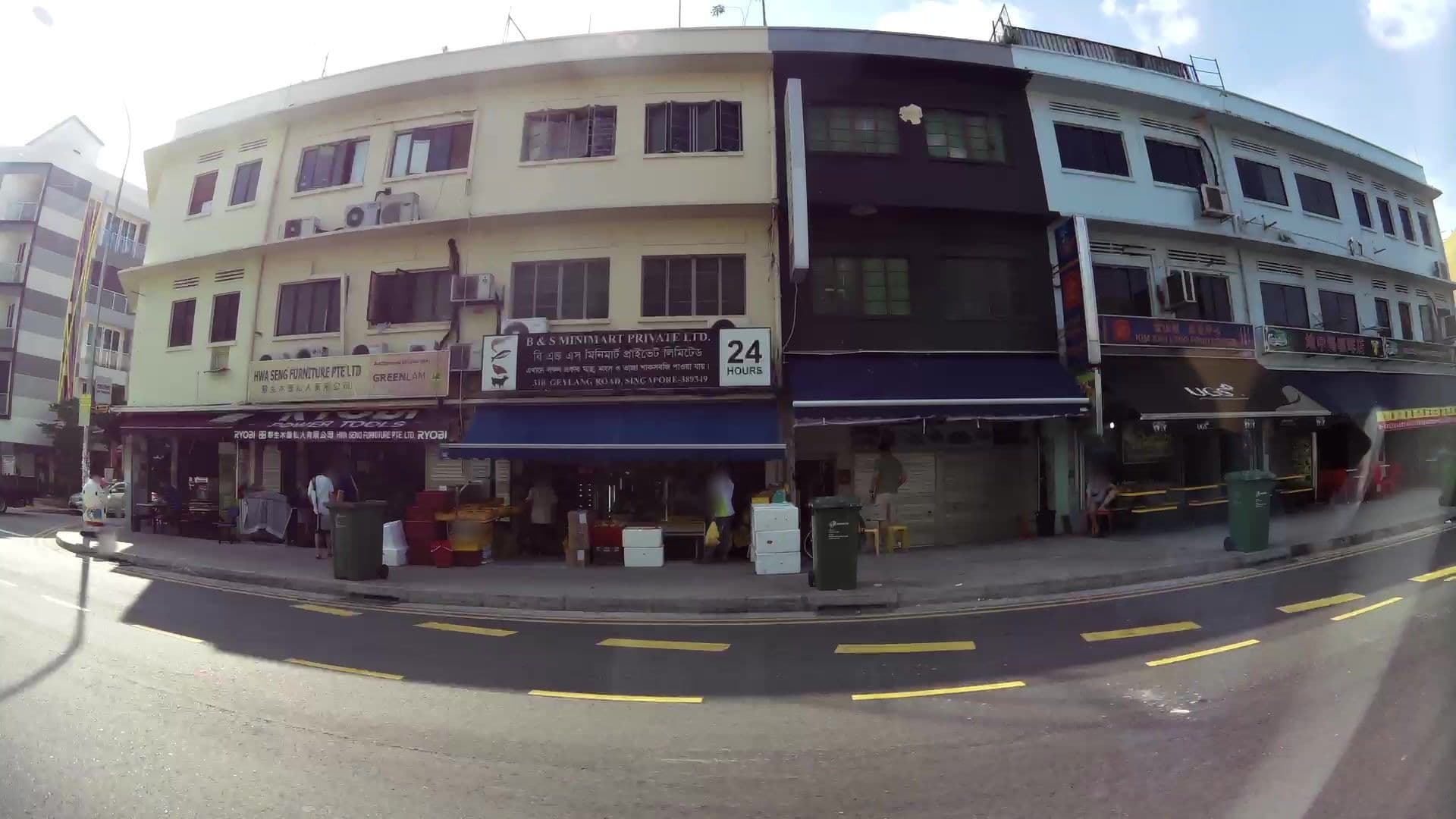 Street view near Budget Inn Hotel, Geylang — © kaartcam (CC BY-SA · Mapillary)