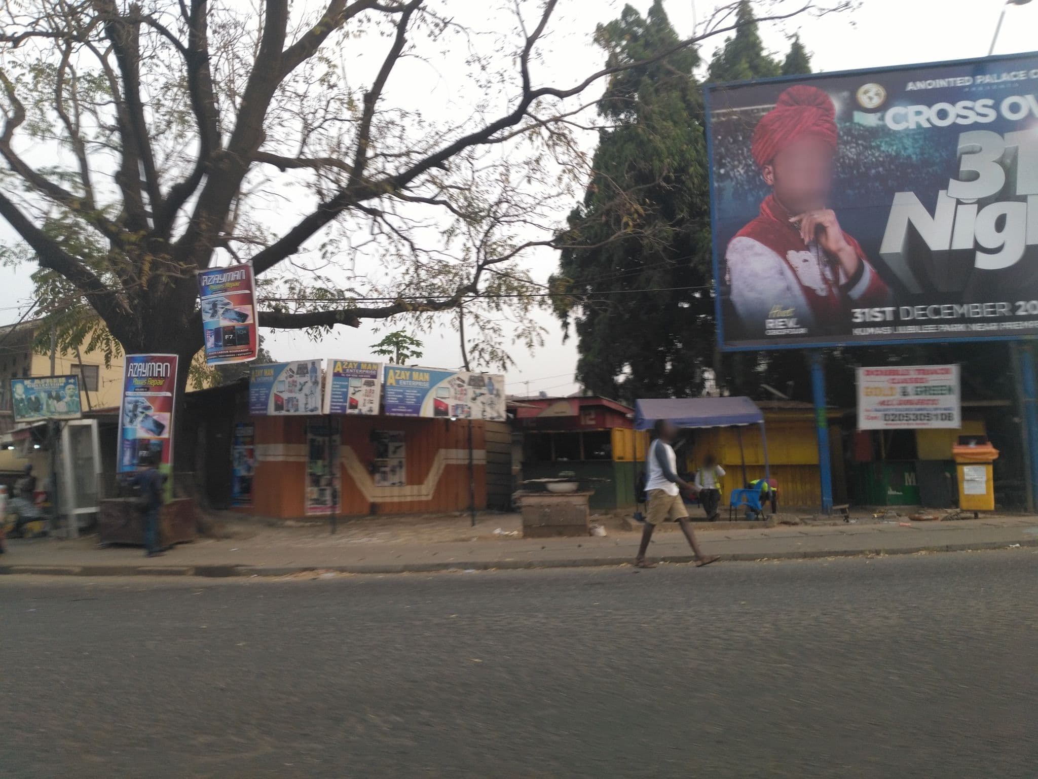 Street view near Supreme Hostel, Kumasi — © ralebipim (CC BY-SA · Mapillary)