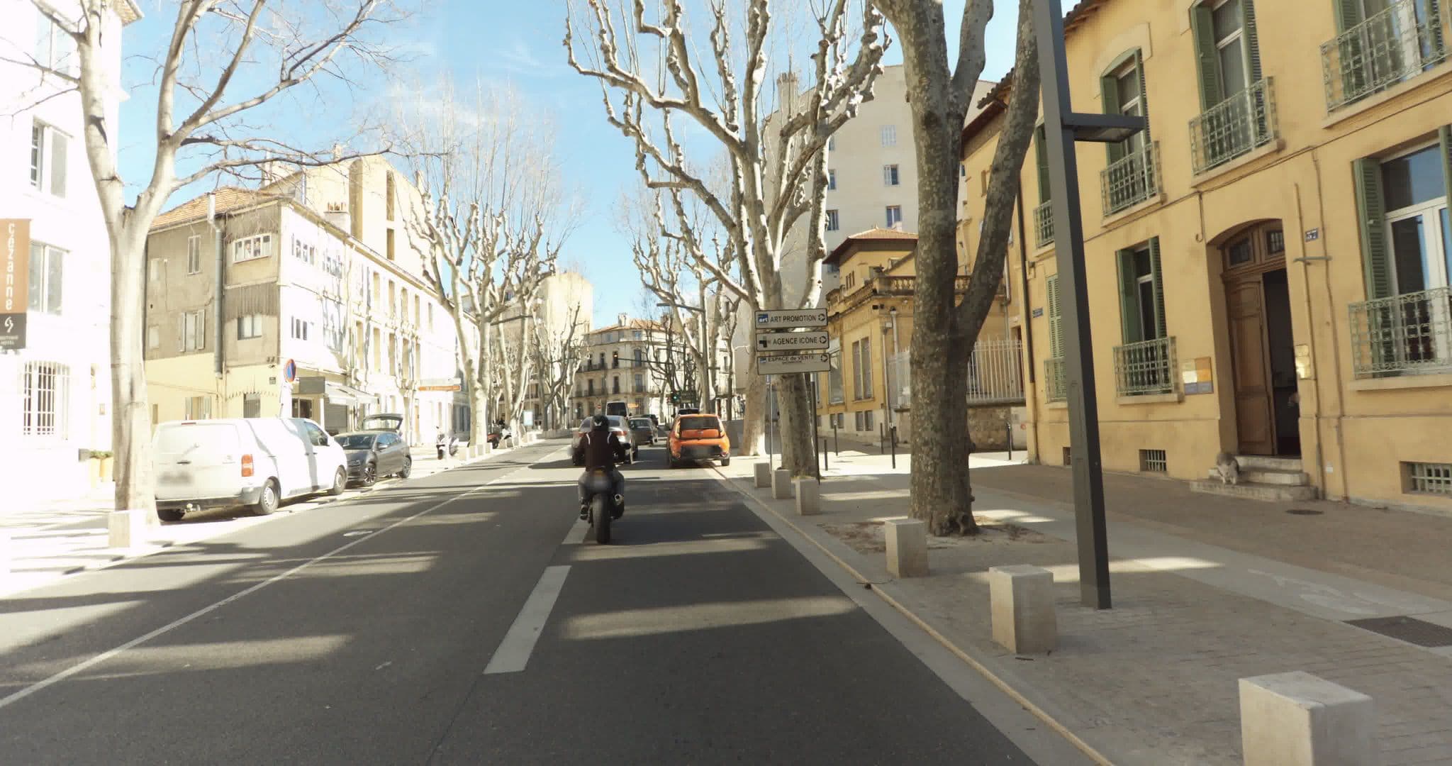 Street view near Hôtel Cézanne, Aix-en-Provence — © sogefi (CC BY-SA · Mapillary)