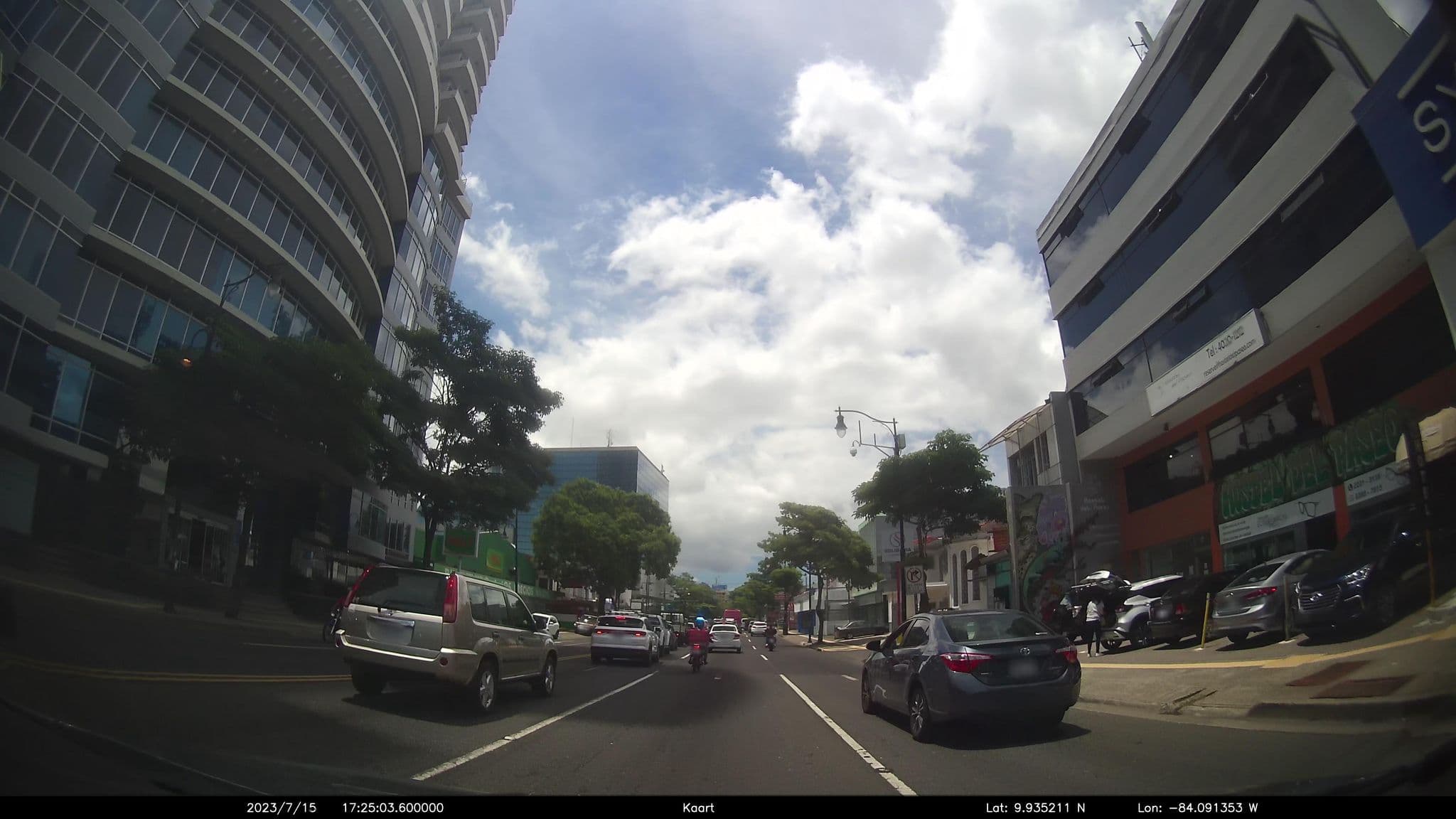 Street view near Hostel del Paseo, San José — © kaart_2 (CC BY-SA · Mapillary)