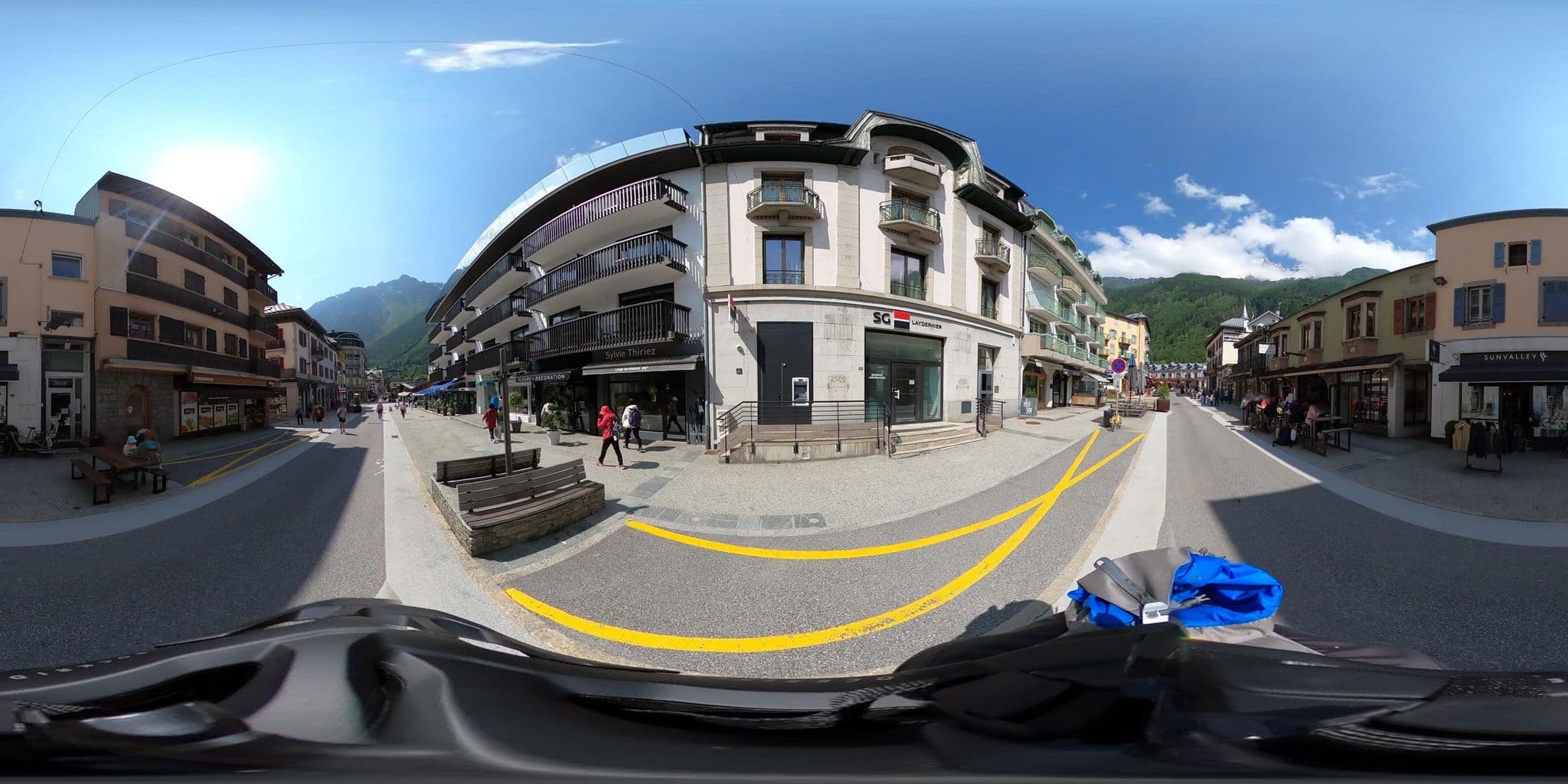 Street view near Hôtel Pointe Isabelle, Chamonix-Mont-Blanc — © ordinatous (CC BY-SA · Mapillary)