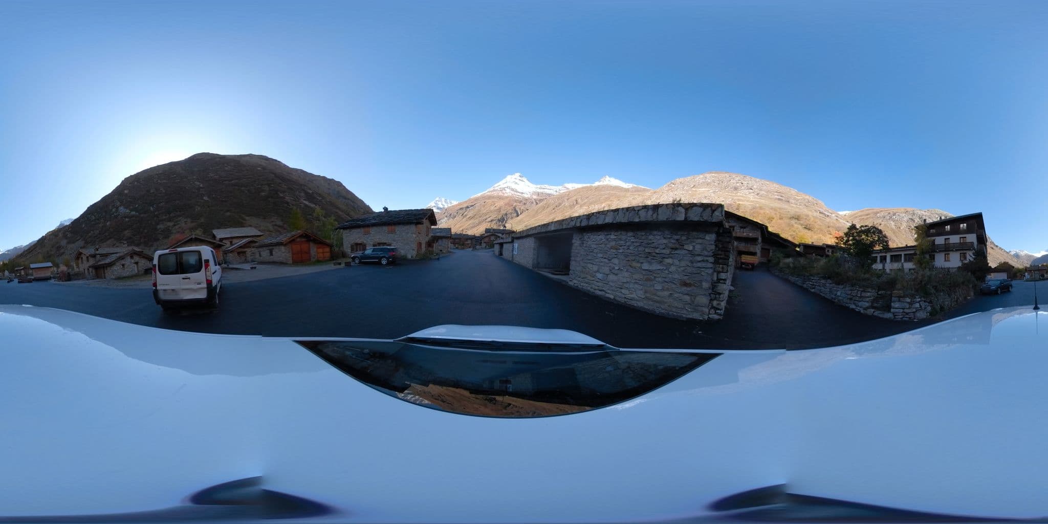 Street view near Les Colombières, Val-d'Isère