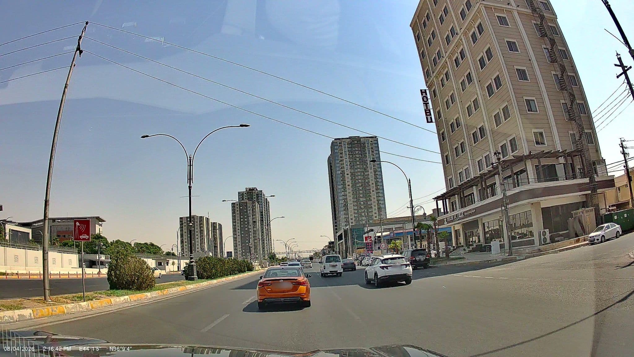 Street view near Monaco Hotel, Erbil — © rawaz85 (CC BY-SA · Mapillary)