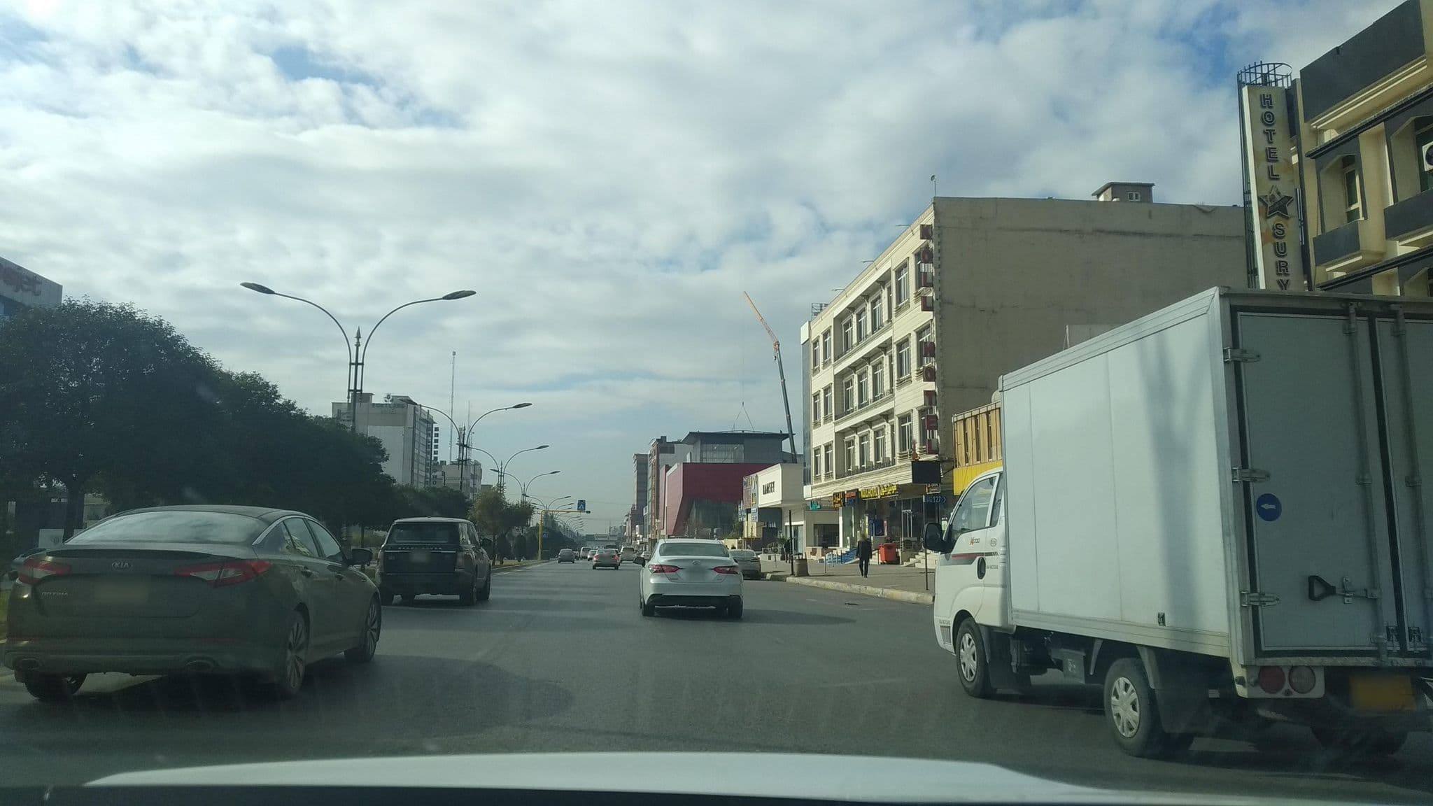Street view near Melody Hotel, Erbil — © muhammadismael (CC BY-SA · Mapillary)